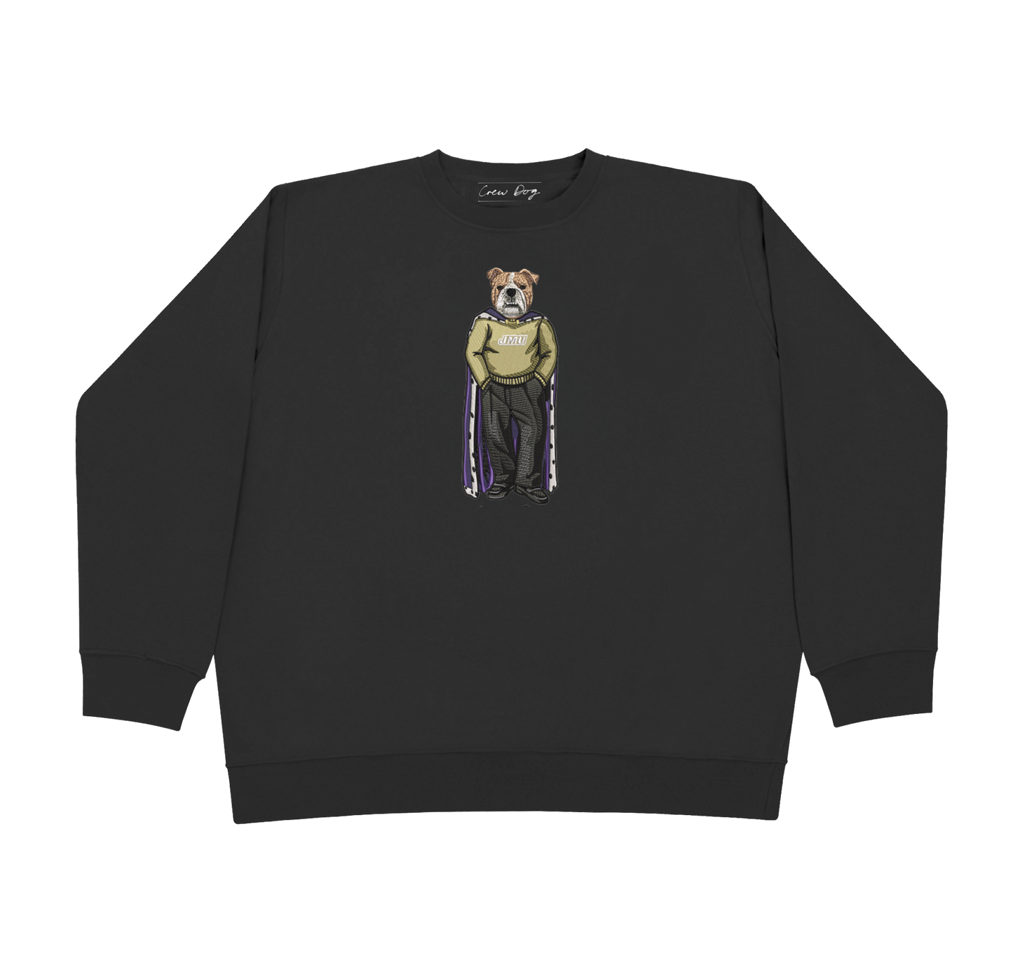 JMU Live Dog Embroidered Crewneck