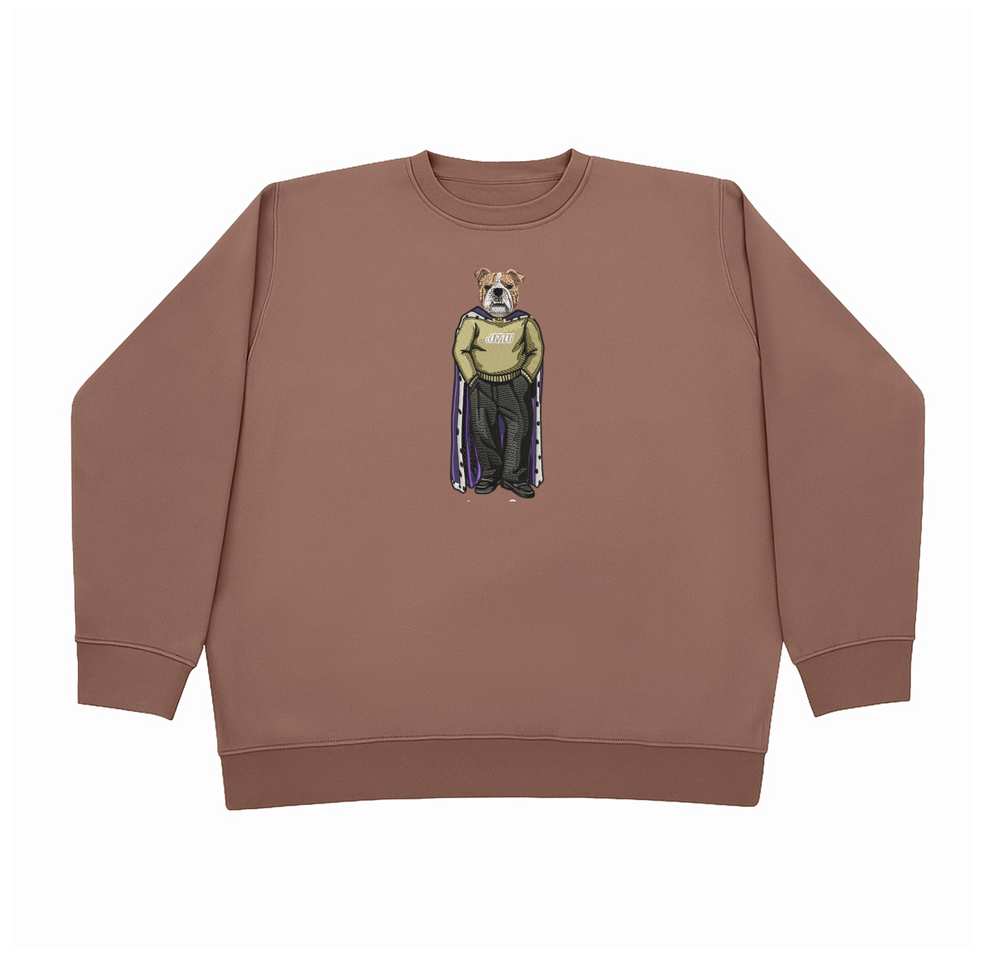 JMU Live Dog Embroidered Crewneck