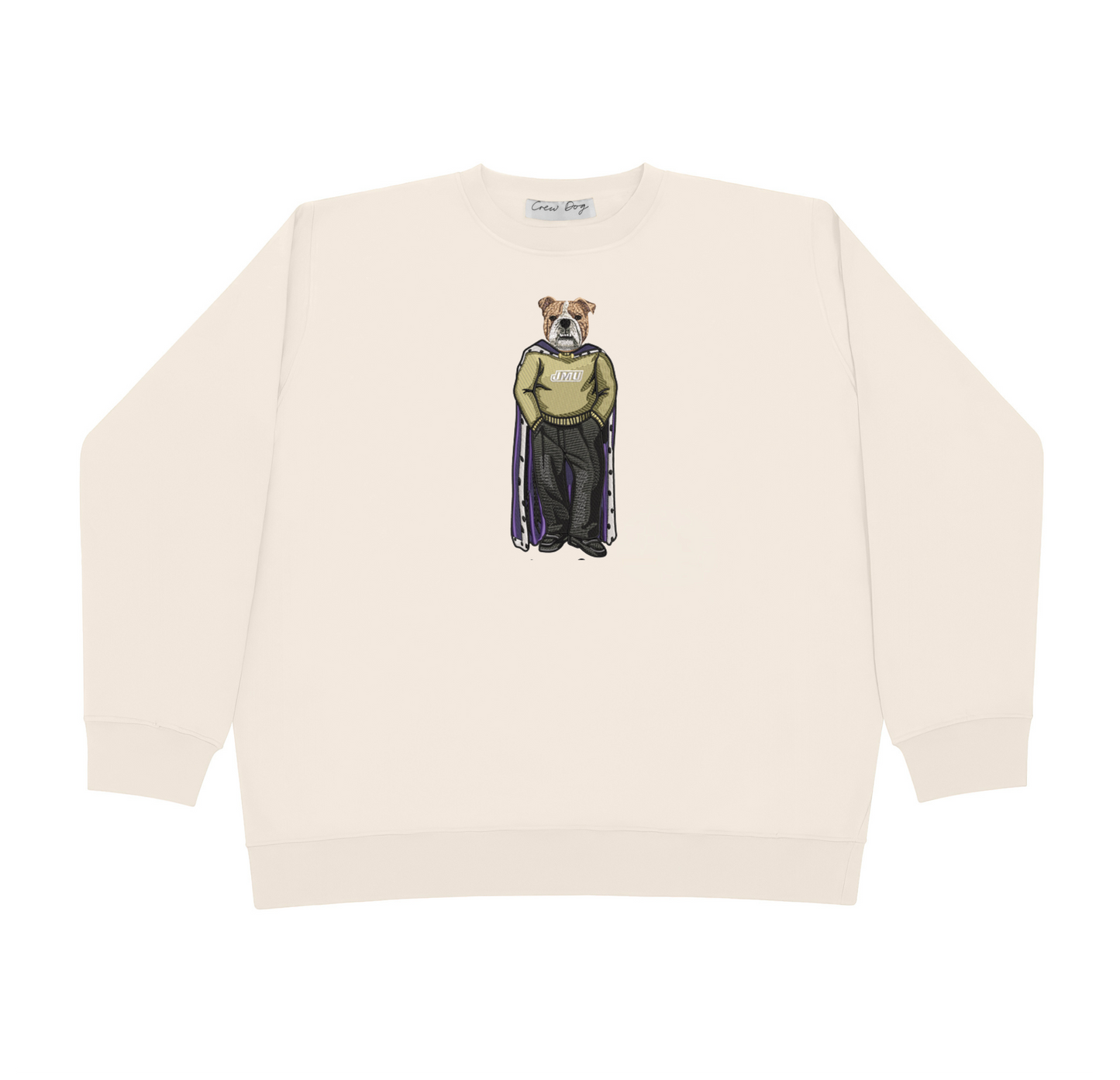 JMU Live Dog Embroidered Crewneck