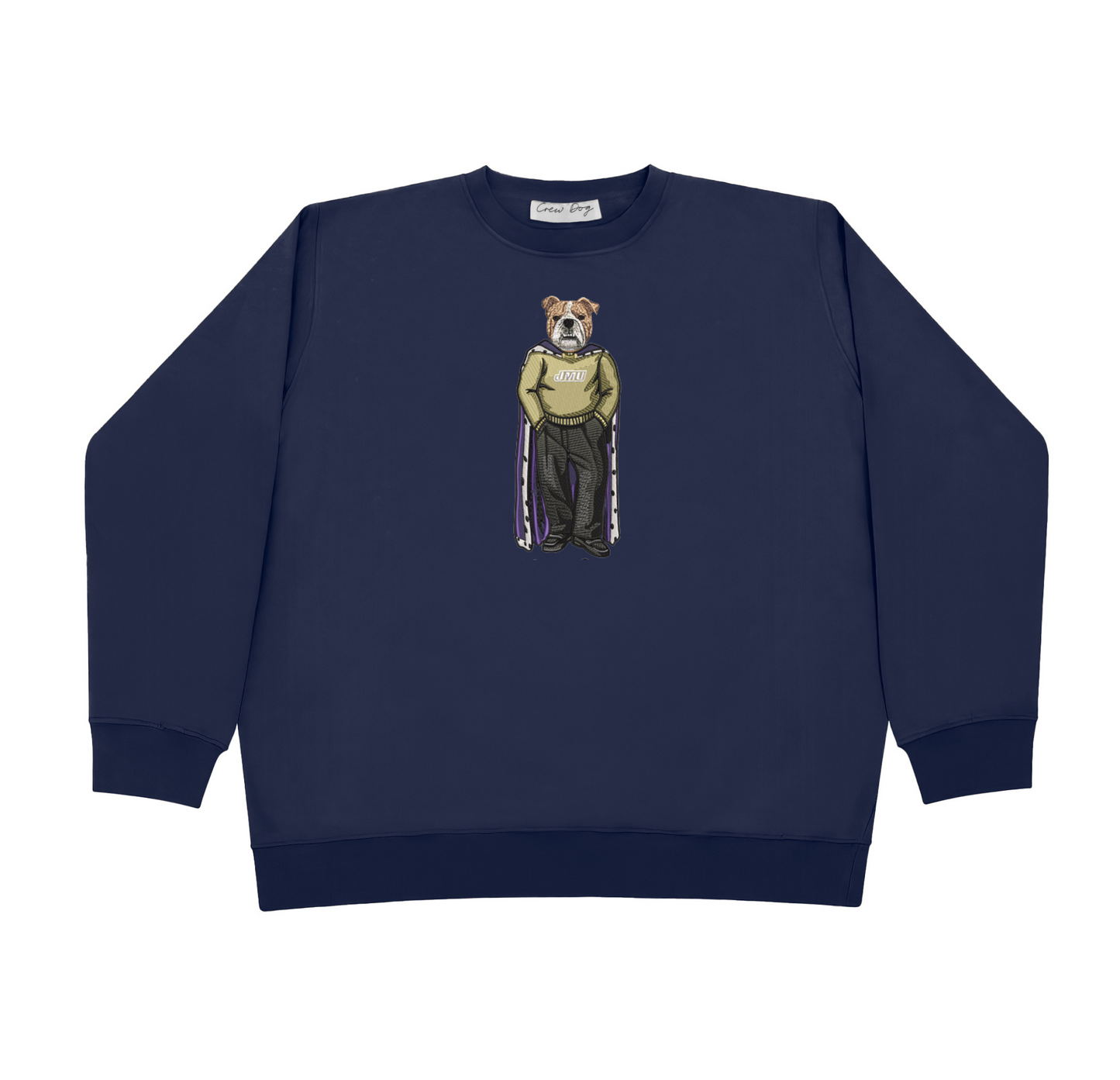 JMU Live Dog Embroidered Crewneck