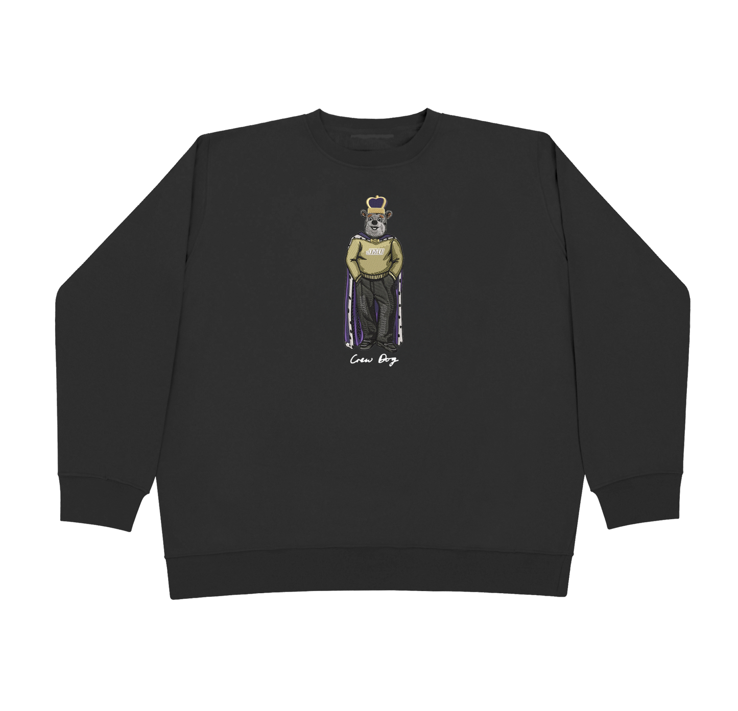 JMU Duke Dog Embroidered Crewneck