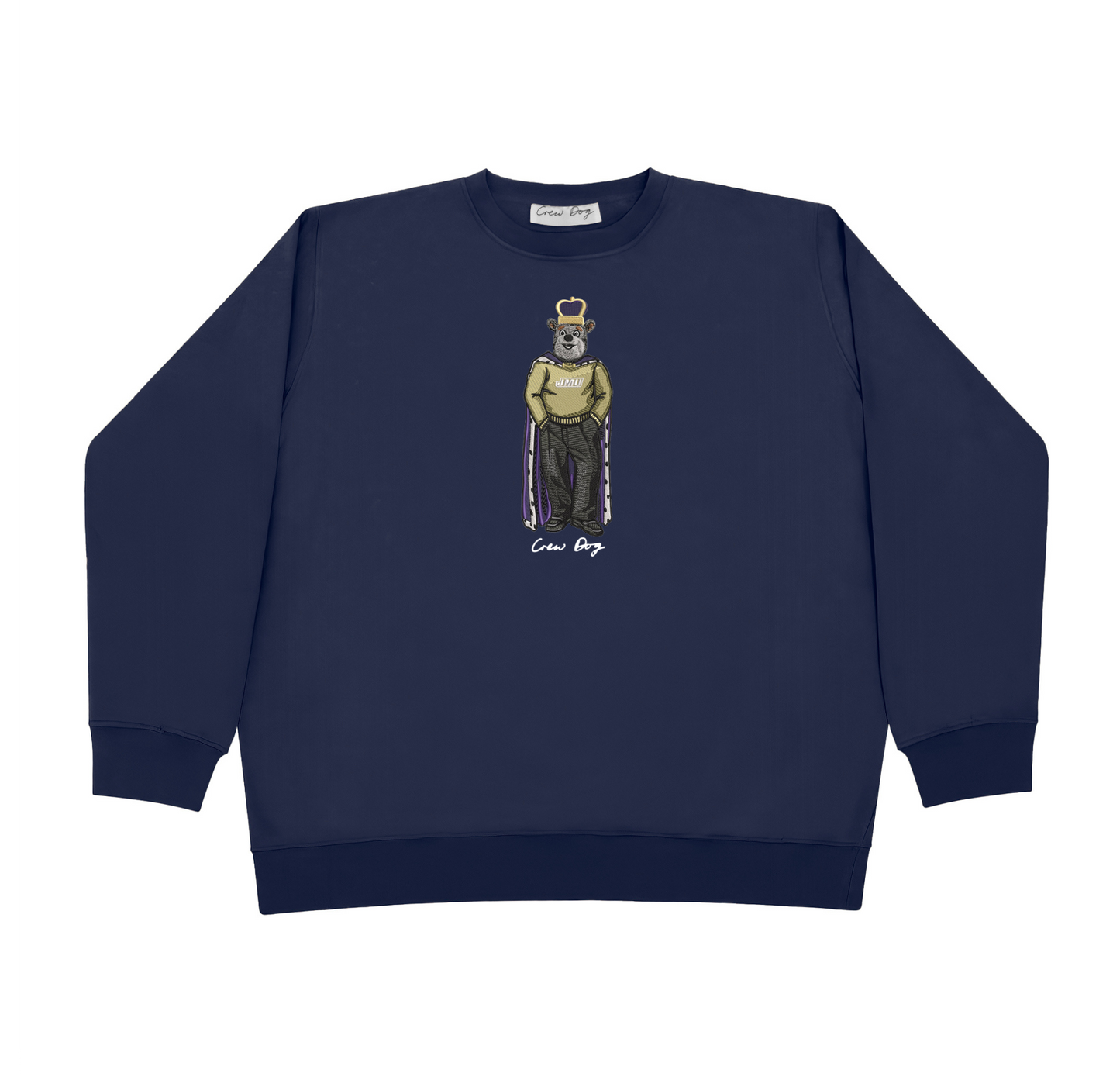 JMU Duke Dog Embroidered Crewneck