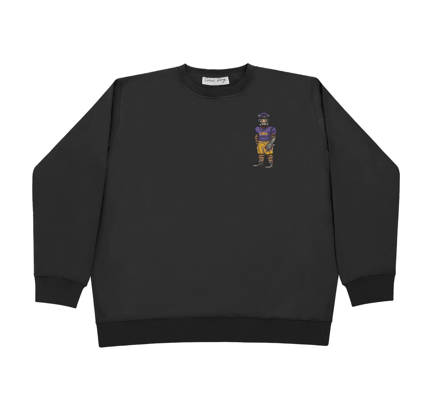 LSU Football Embroidered Crewneck
