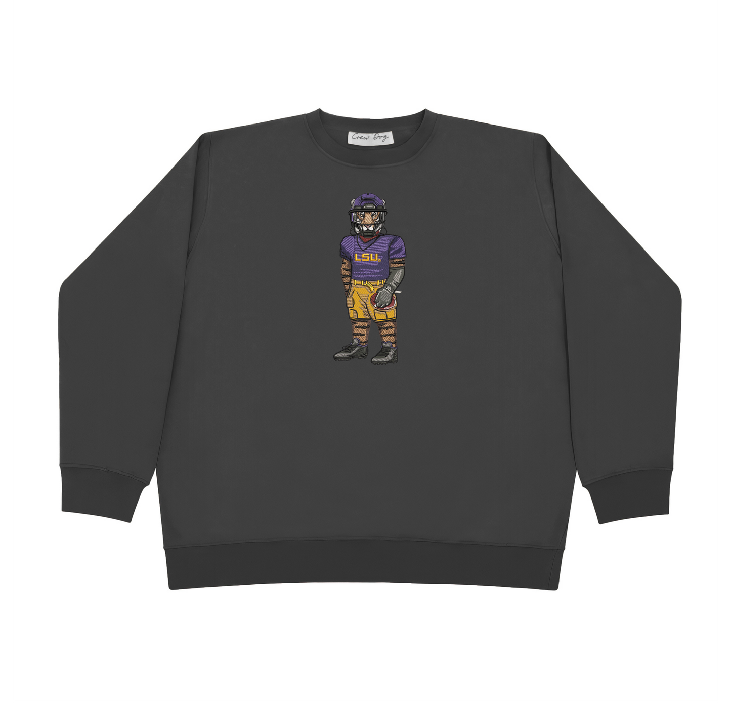 LSU Football Embroidered Crewneck