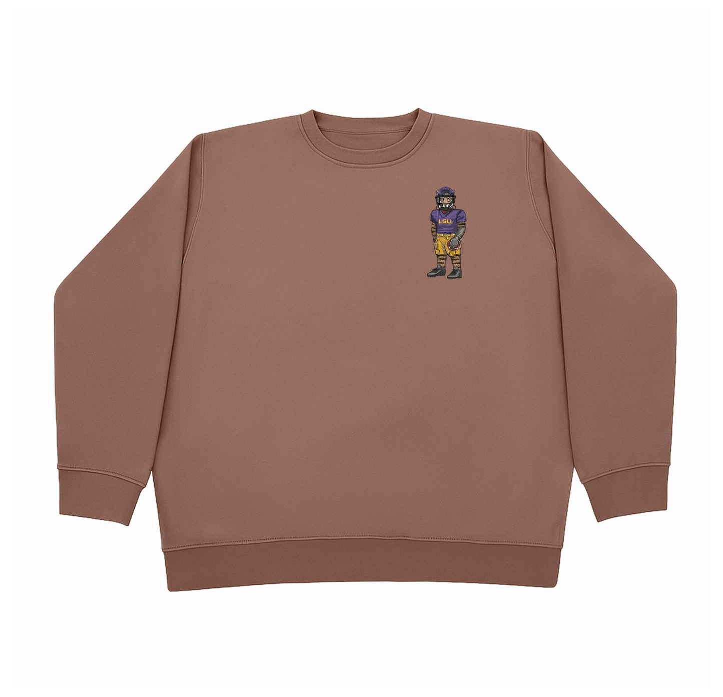 LSU Football Embroidered Crewneck