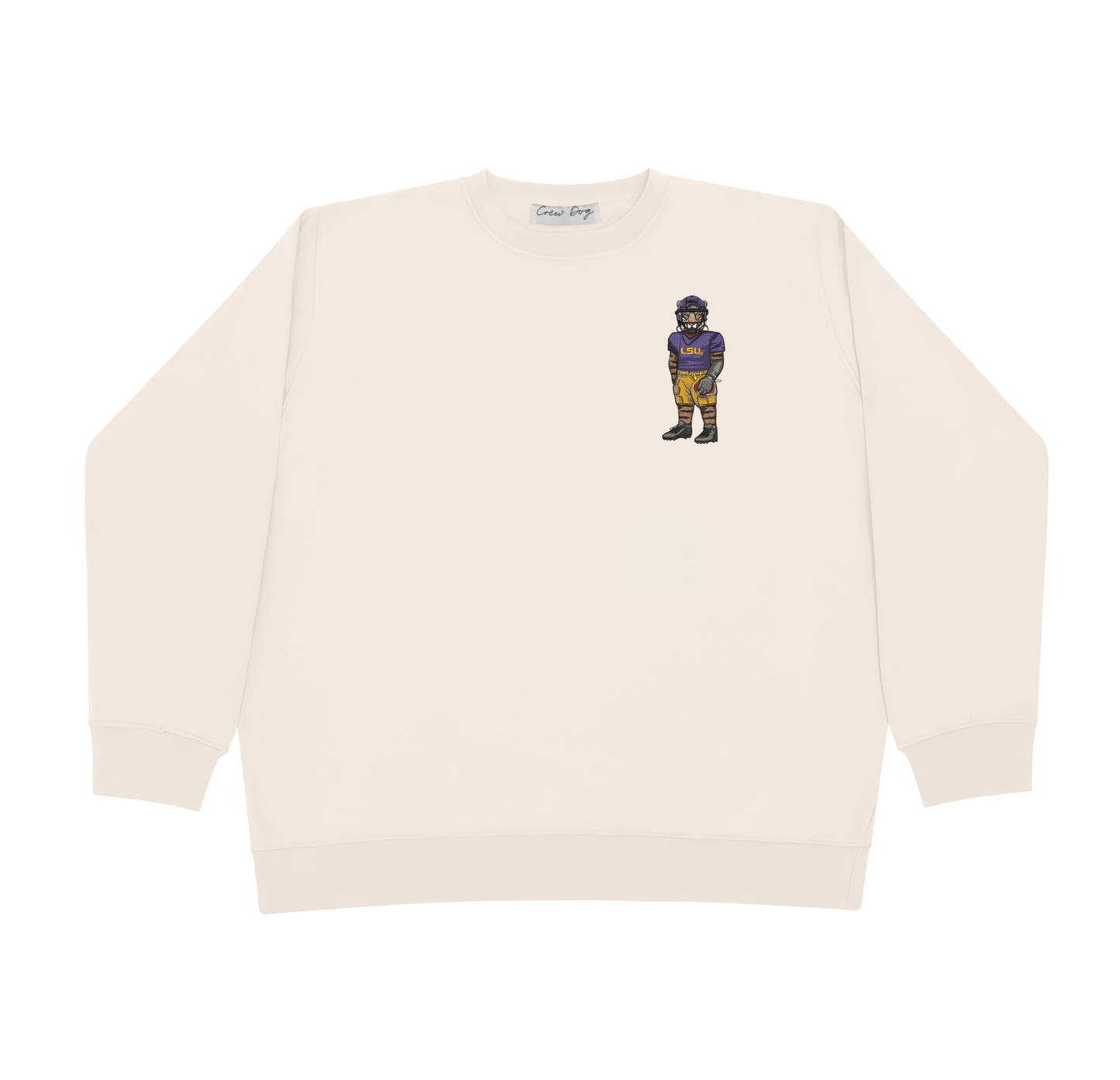 LSU Football Embroidered Crewneck