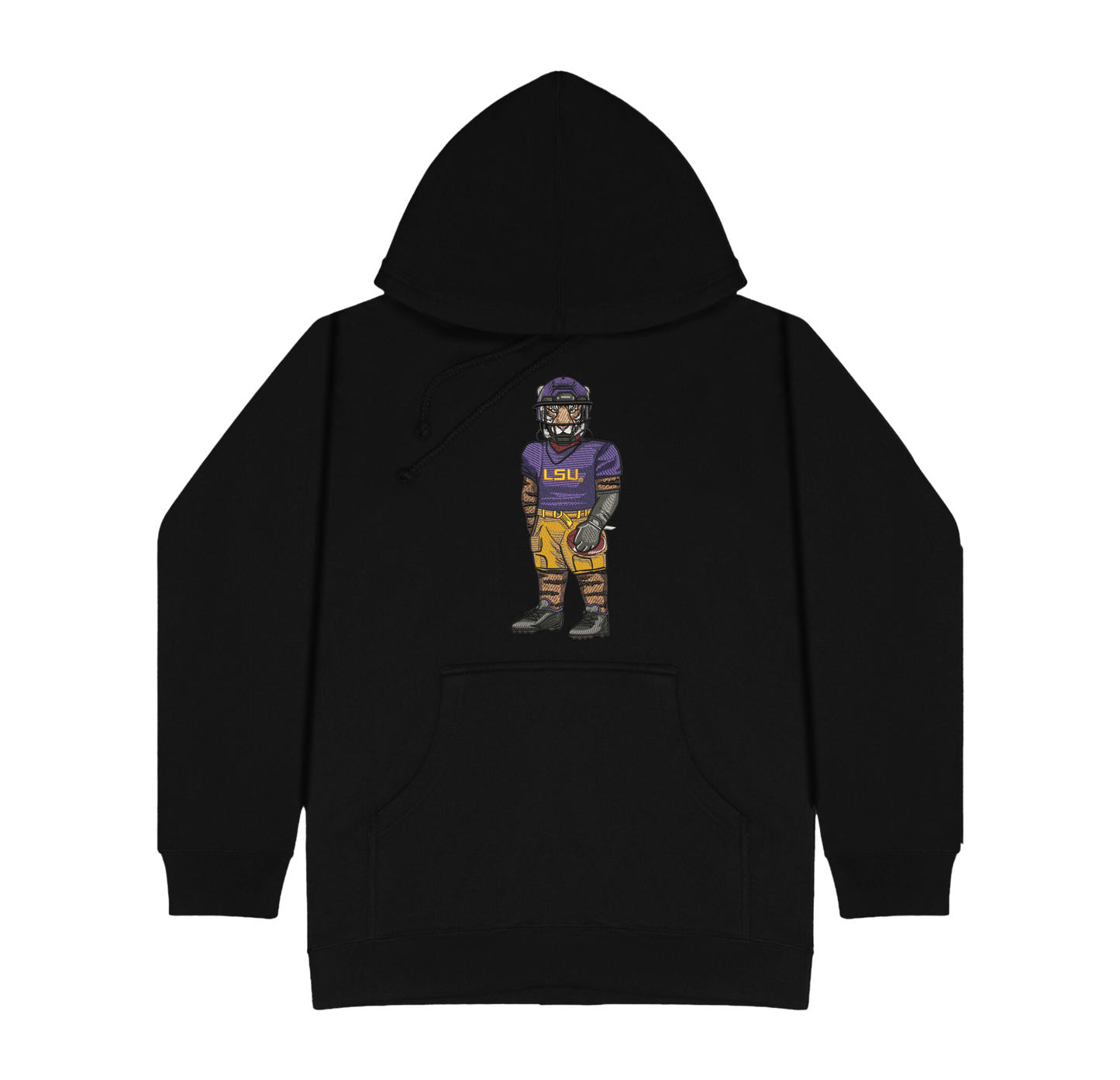 LSU Football Embroidered Hoodie