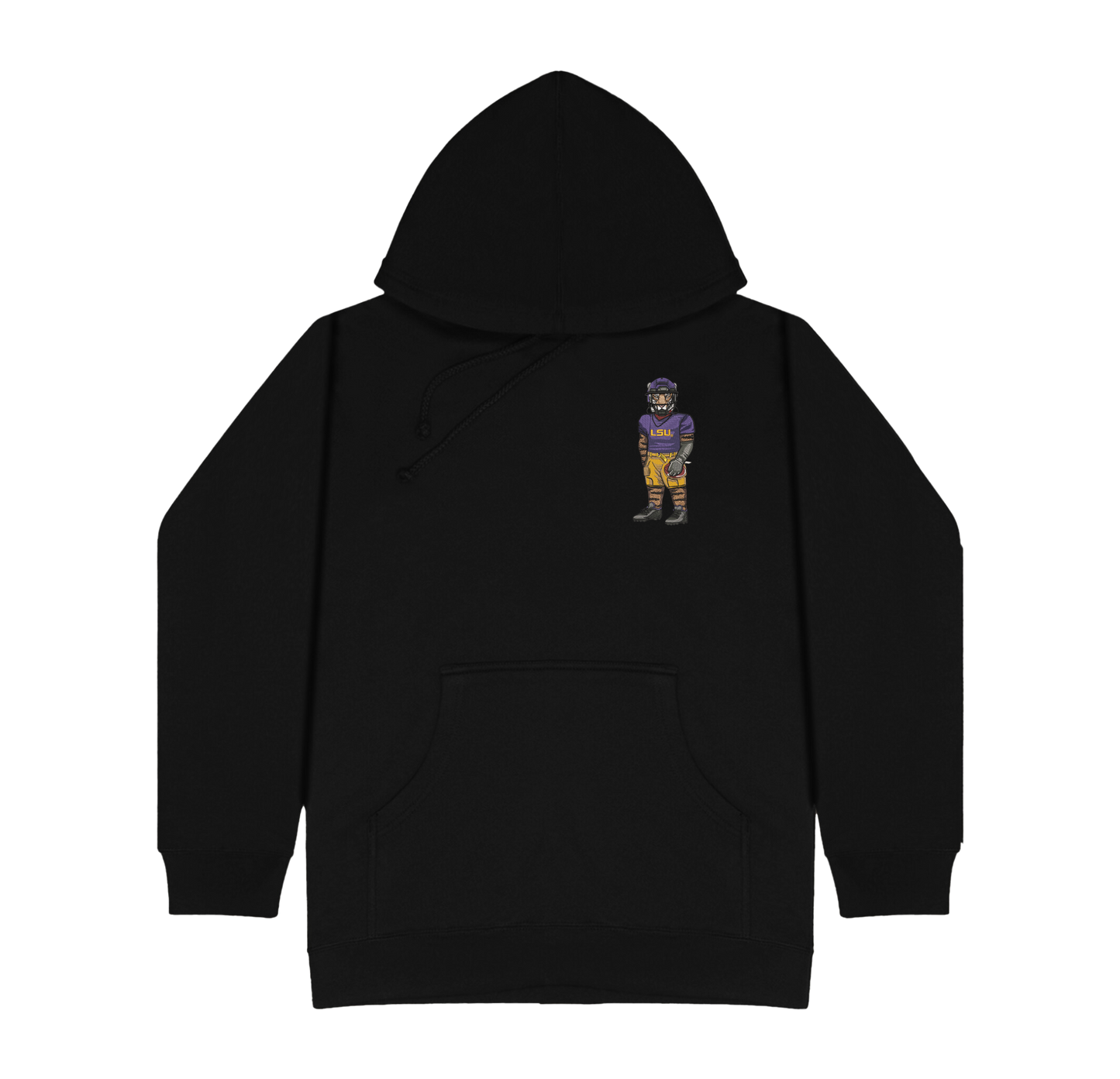 LSU Football Embroidered Hoodie