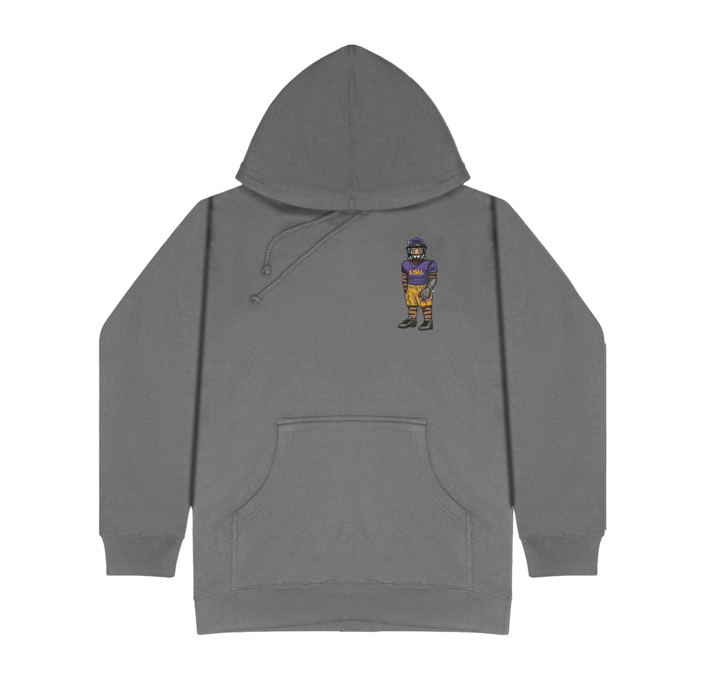 LSU Football Embroidered Hoodie
