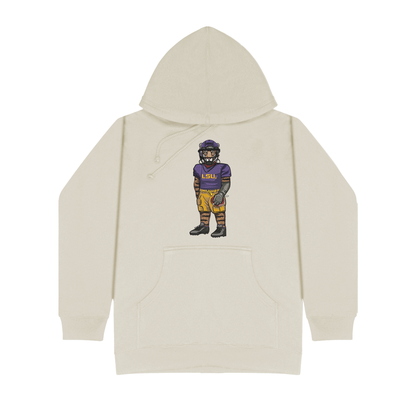 LSU Football Embroidered Hoodie