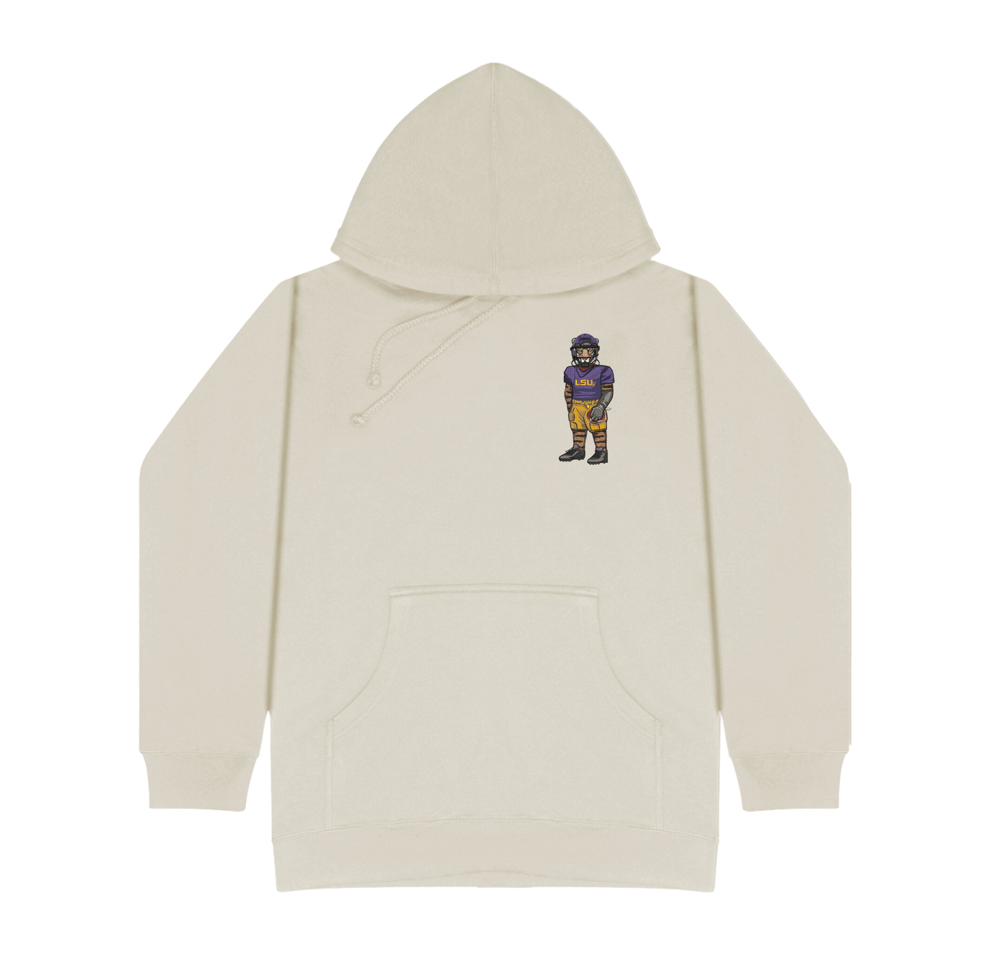 LSU Football Embroidered Hoodie