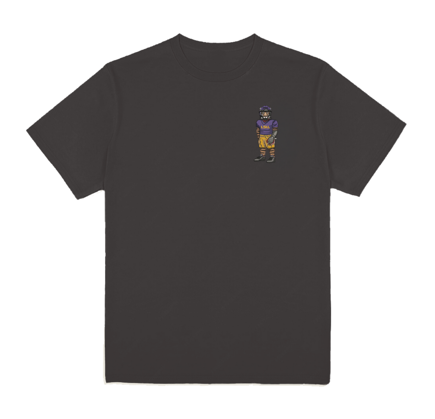 LSU Football Embroidered Tee