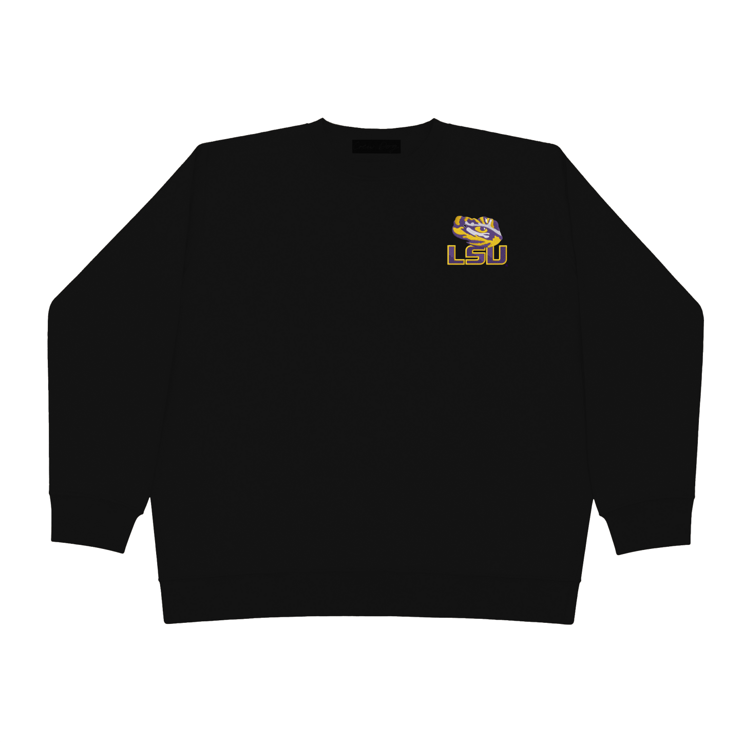 LSU Half Face Crewneck