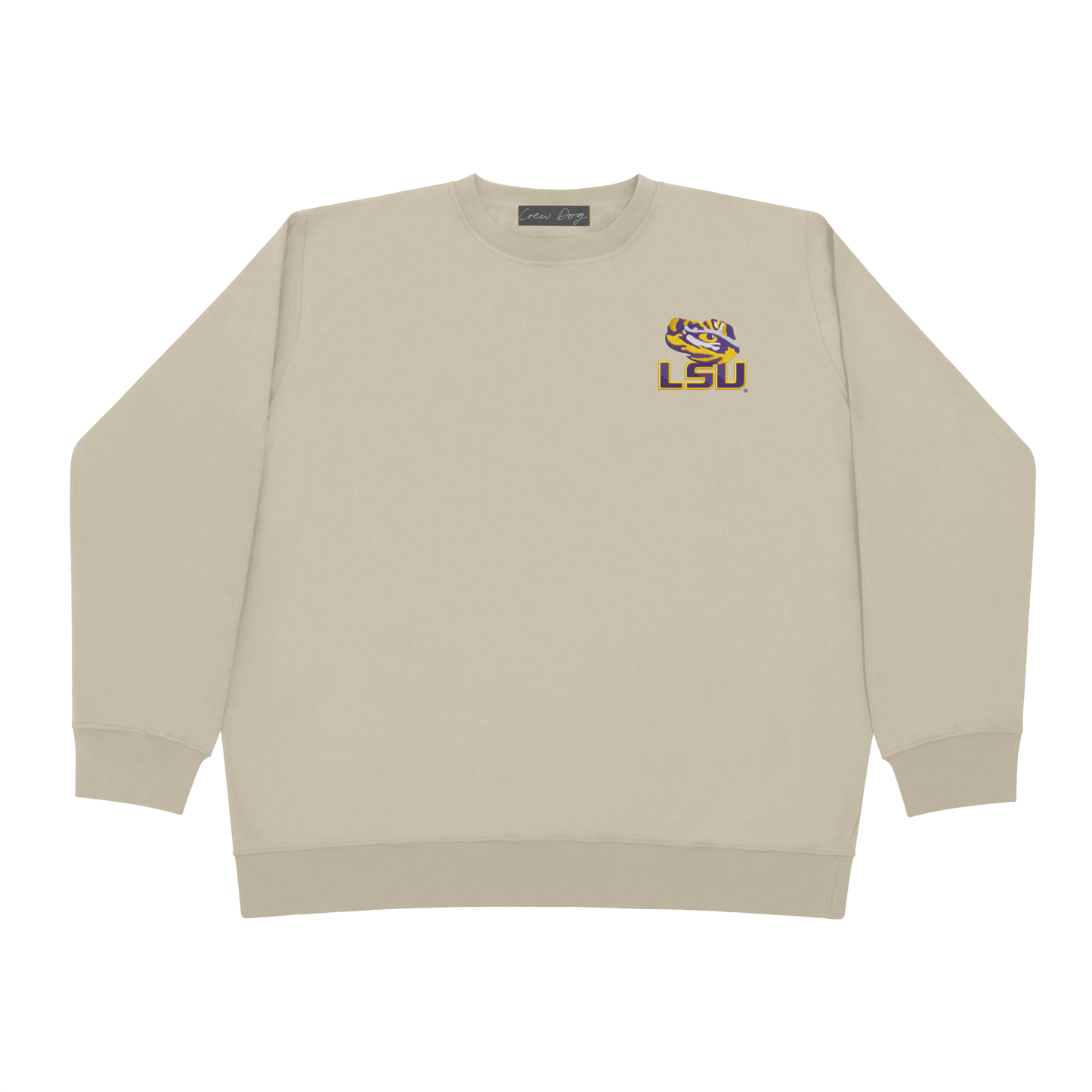 LSU Half Face Crewneck