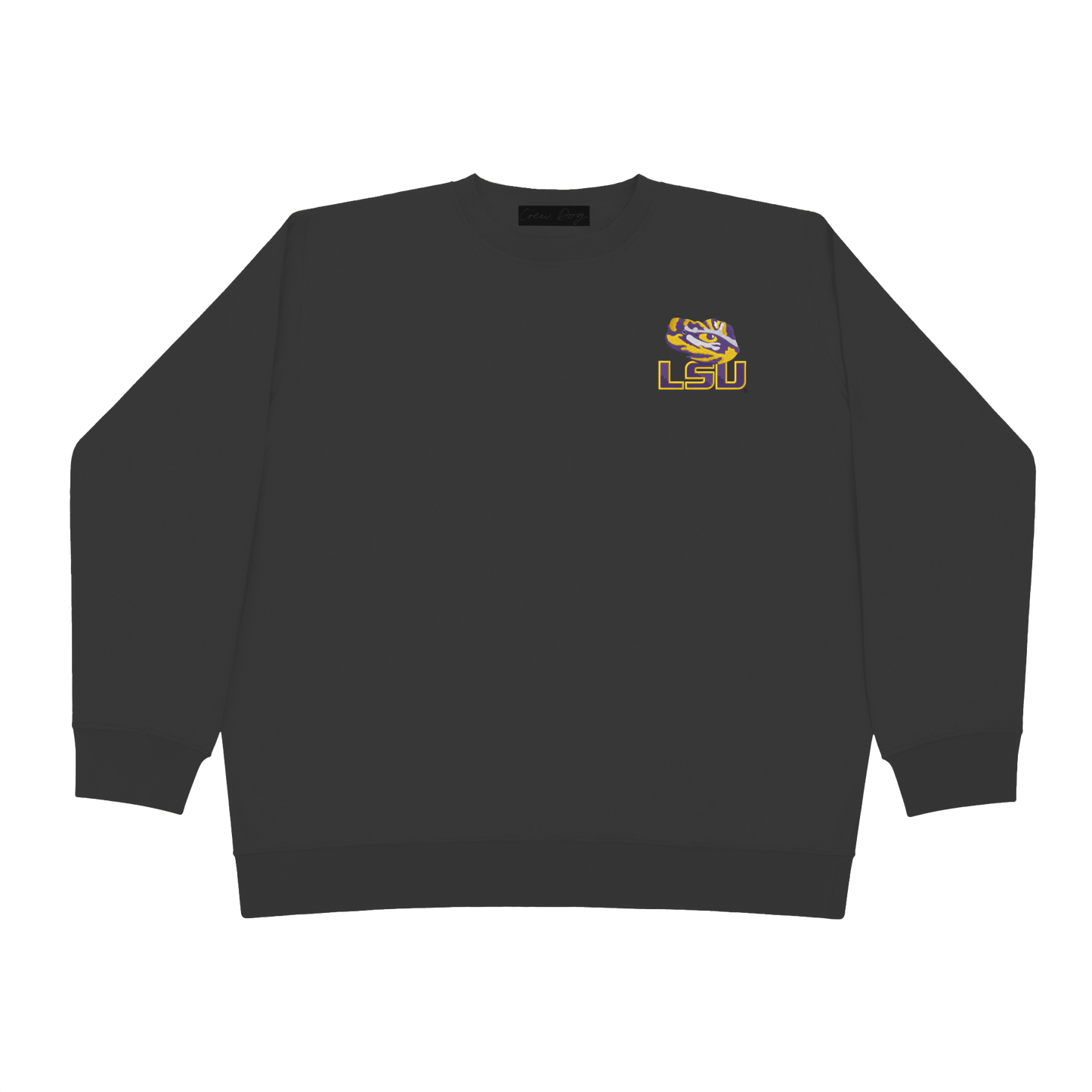 LSU Half Face Crewneck