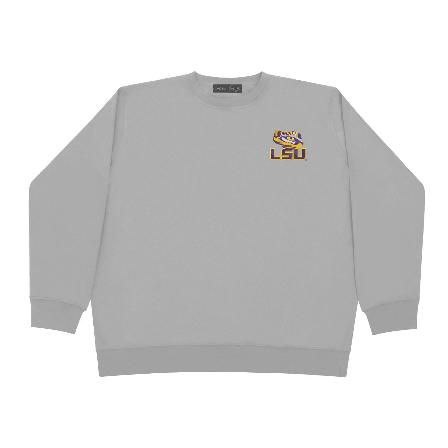 LSU Half Face Crewneck