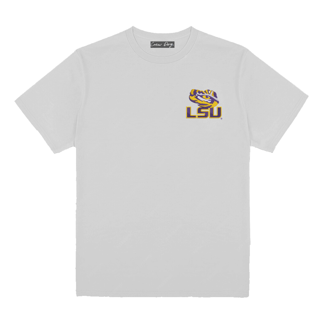 LSU Half Face Tee