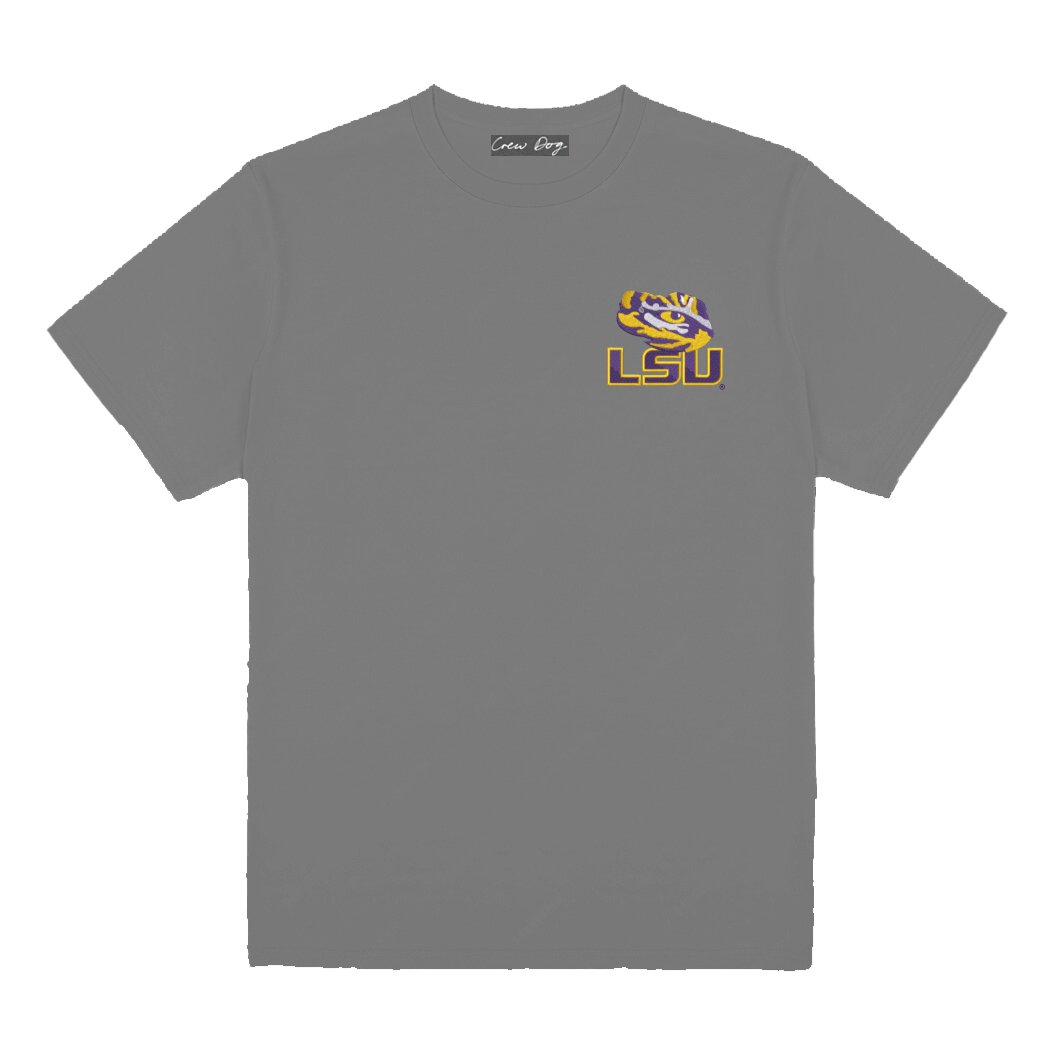 LSU Half Face Tee