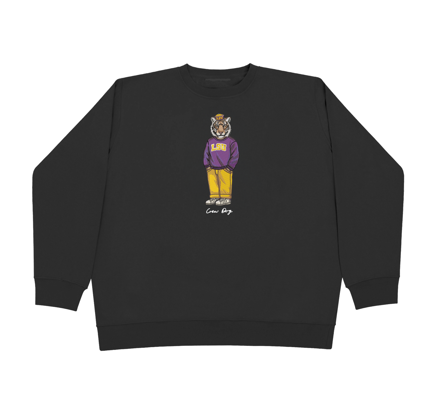 LSU Vault Hat Embroidered Crewneck