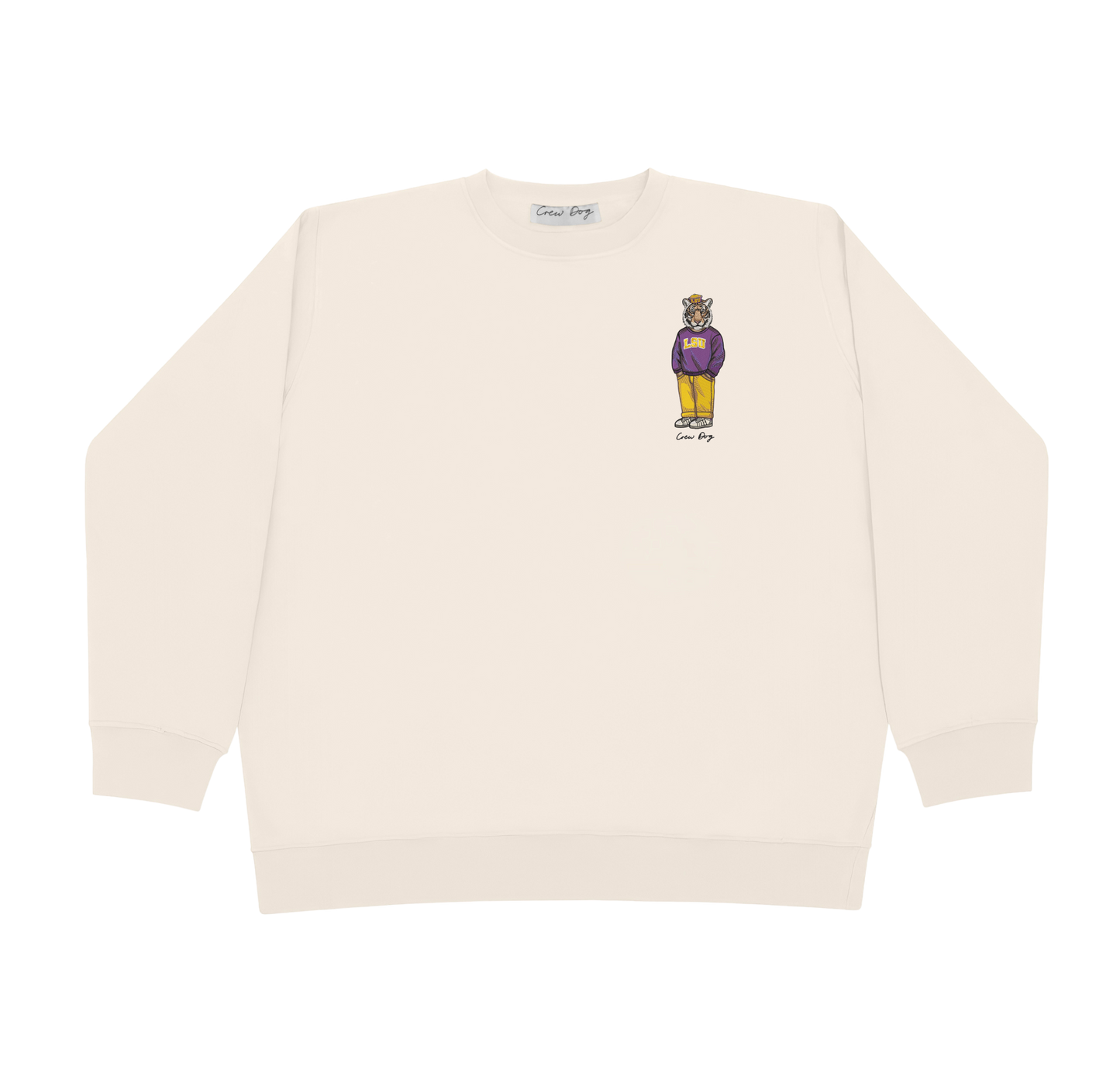 LSU Vault Hat Embroidered Crewneck