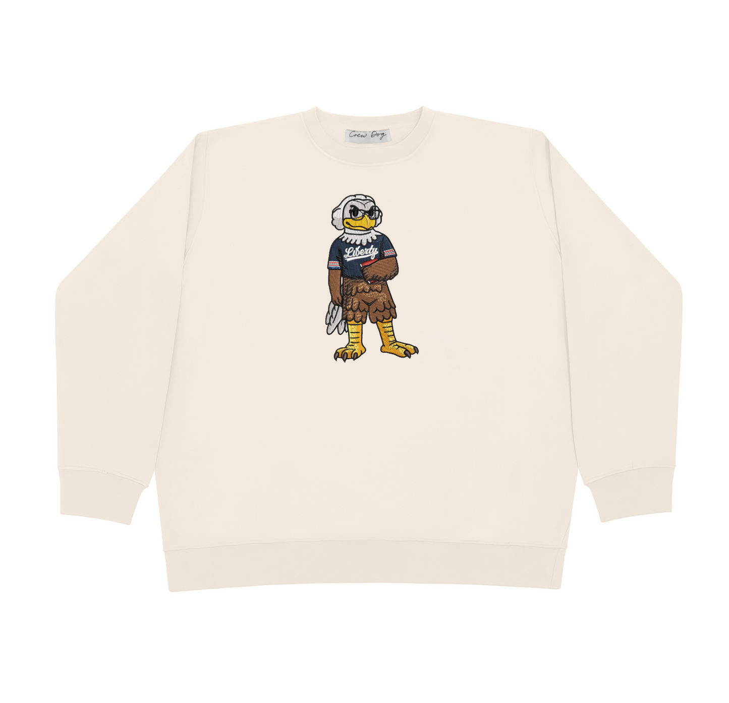 Liberty University Glasses Embroidered Crewneck