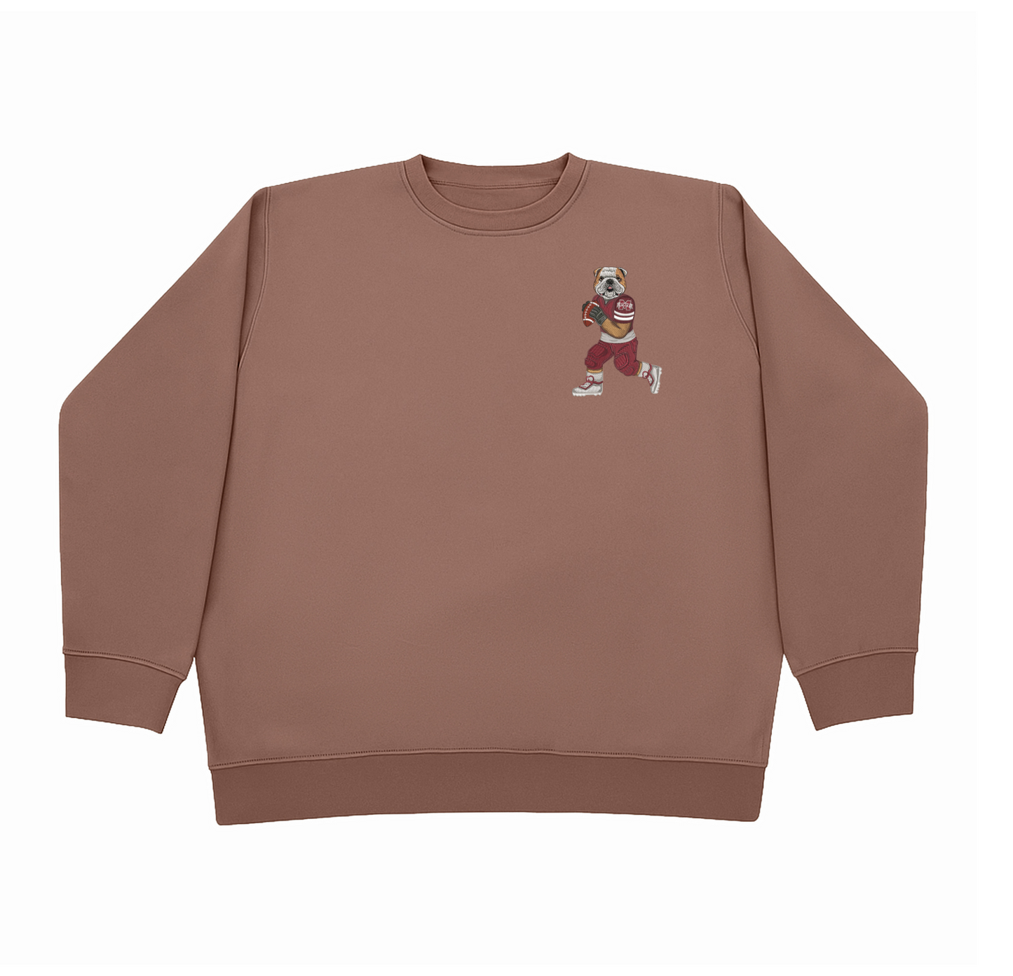 Mississippi State University Football Embroidered Crewneck