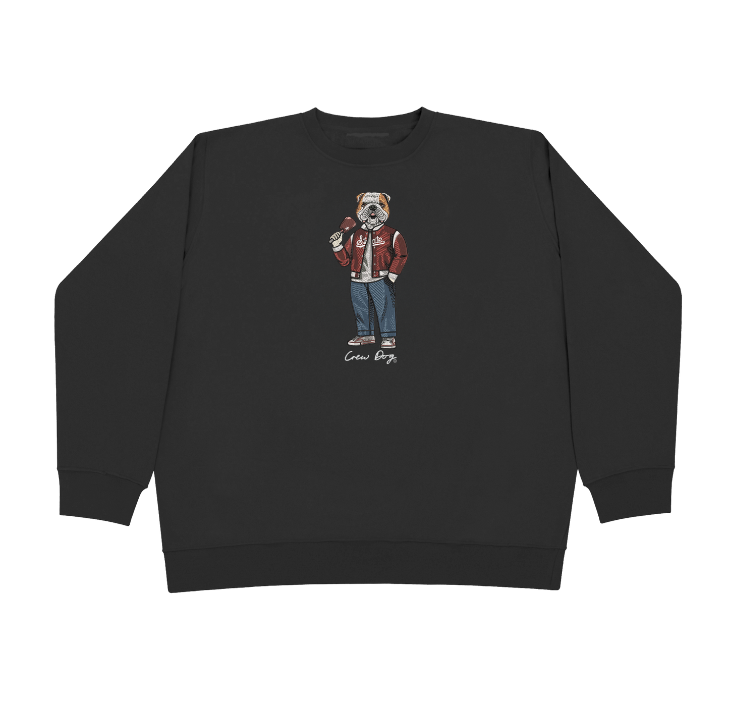 Mississippi State Varsity Embroidered Crewneck