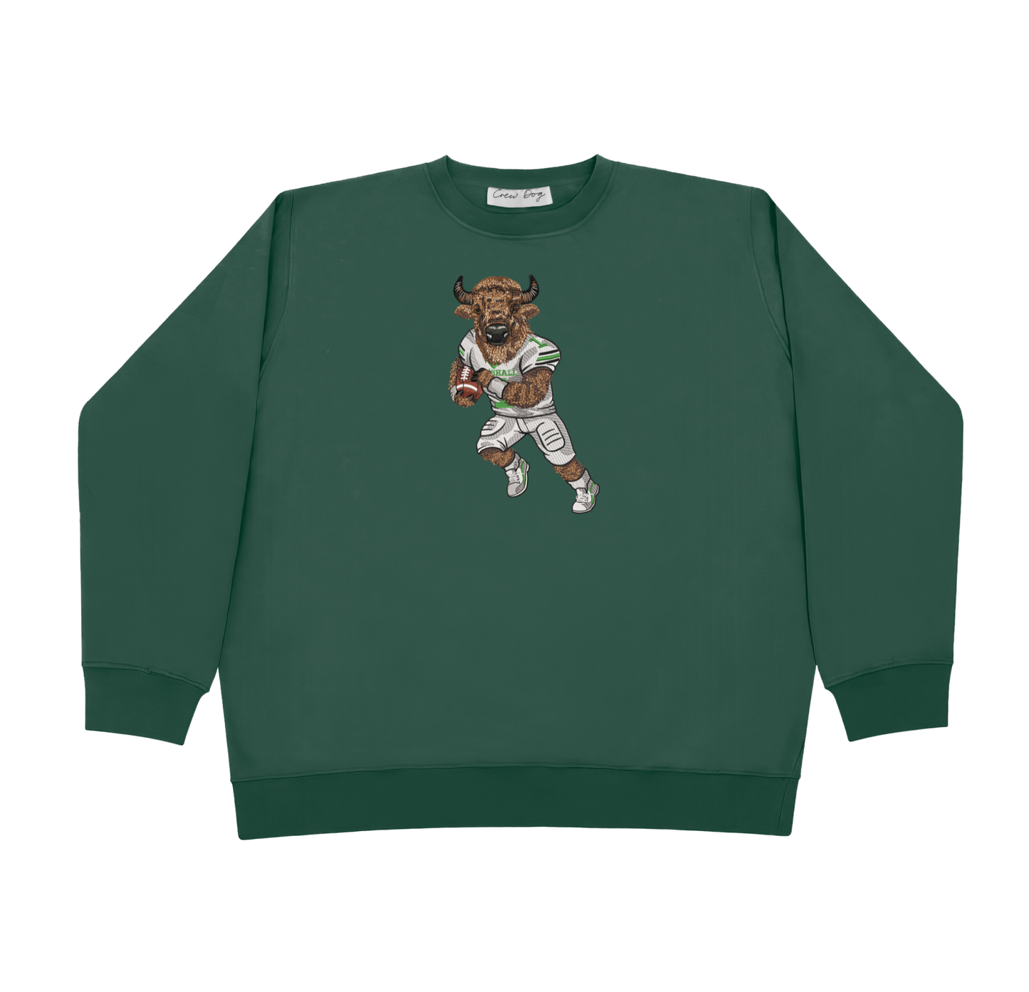 Marshall Football Embroidered Crewneck