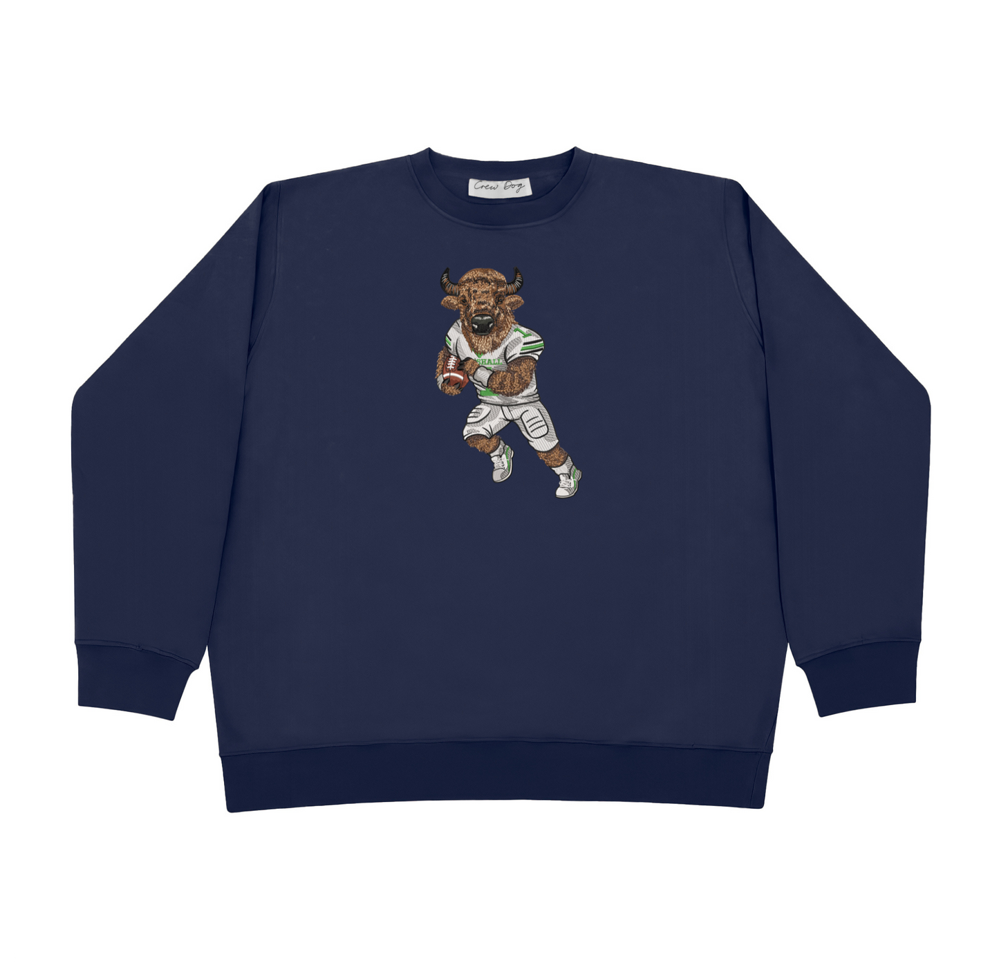 Marshall Football Embroidered Crewneck