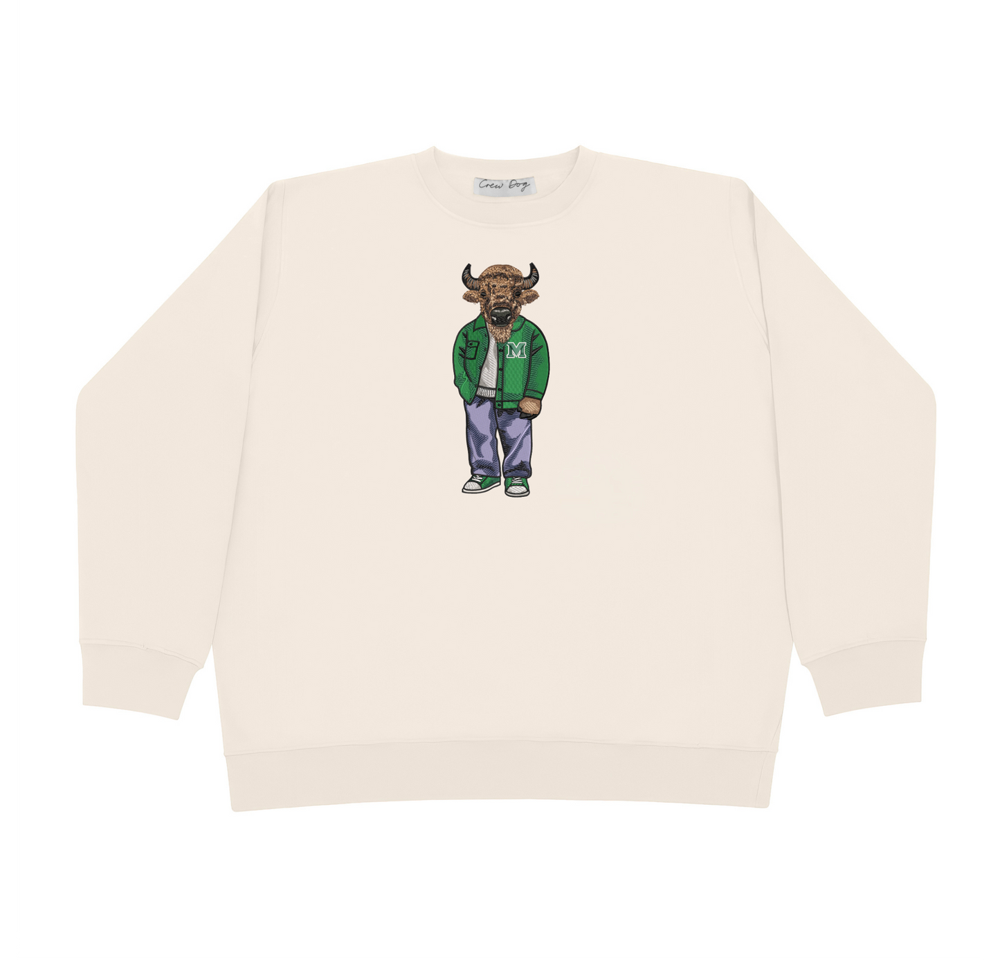 Marshall University Original Embroidered Crewneck