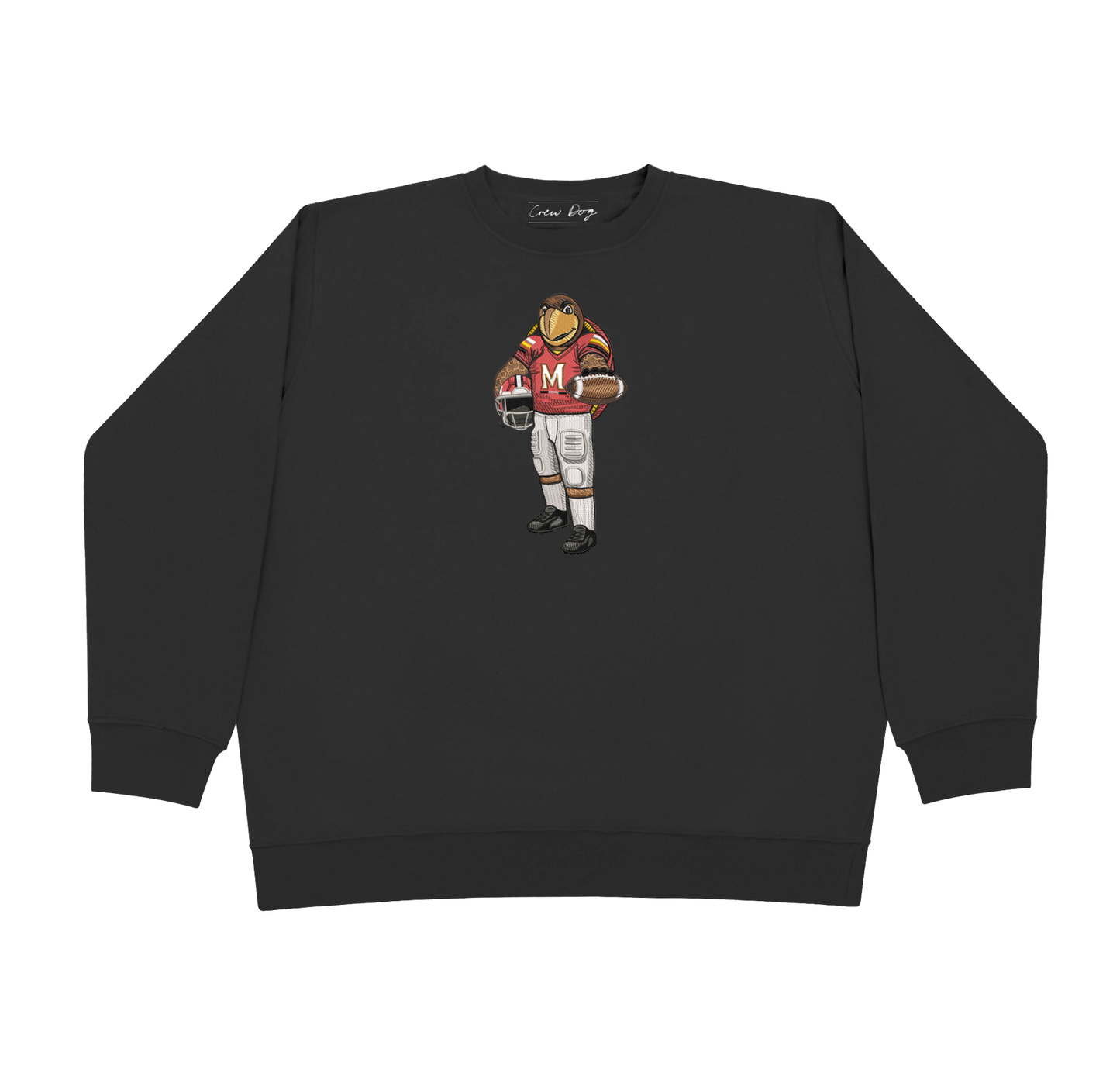 Maryland University Football Embroidered Crewneck