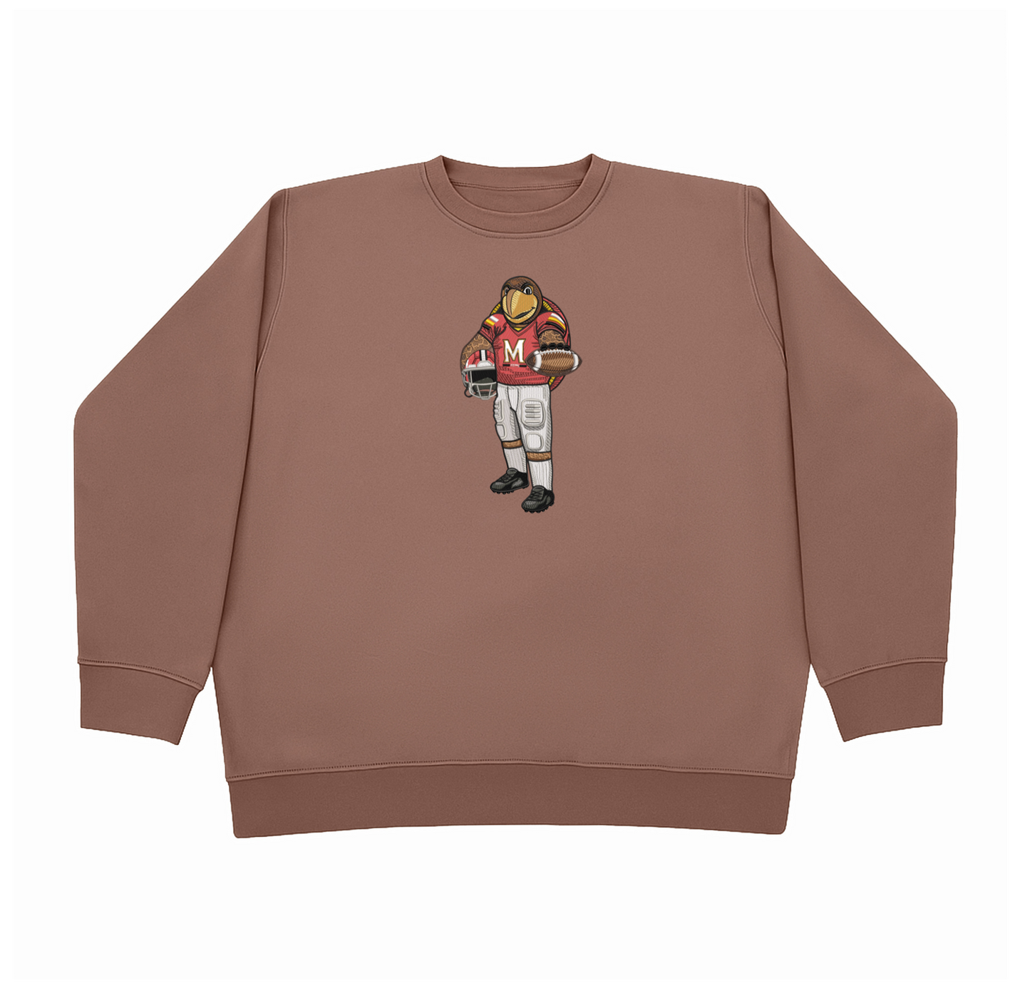 Maryland University Football Embroidered Crewneck