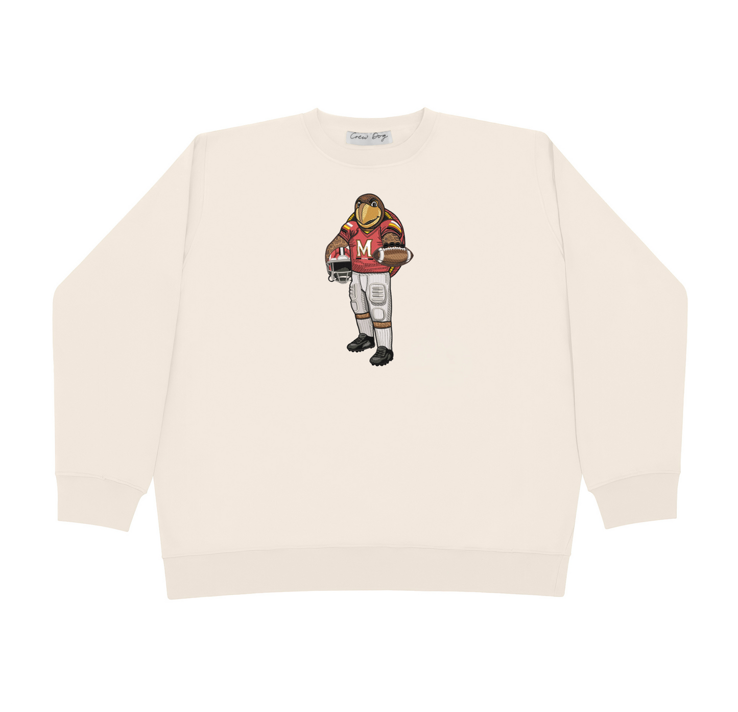 Maryland University Football Embroidered Crewneck