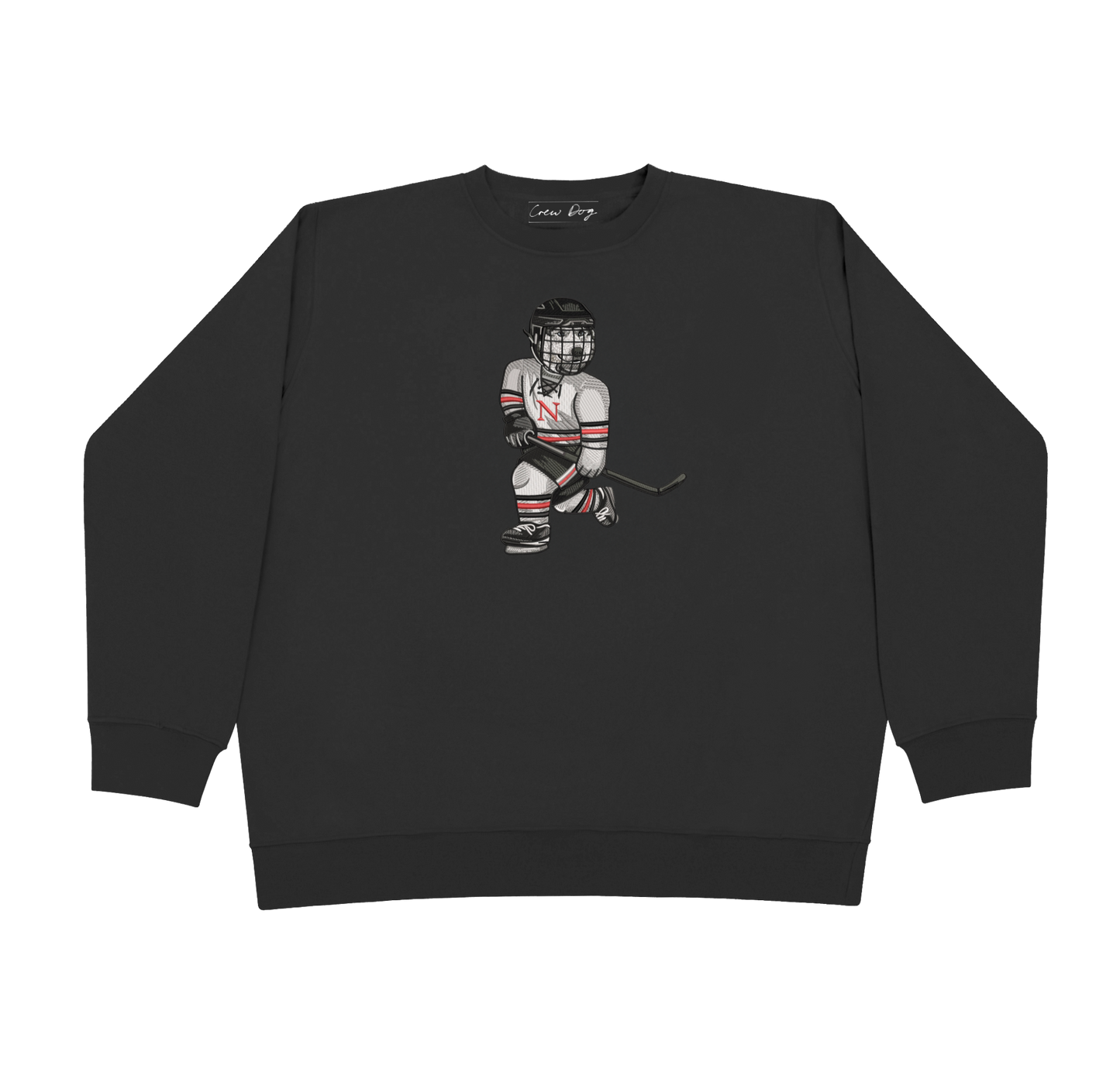 Northeastern Hockey Embroidered Crewneck