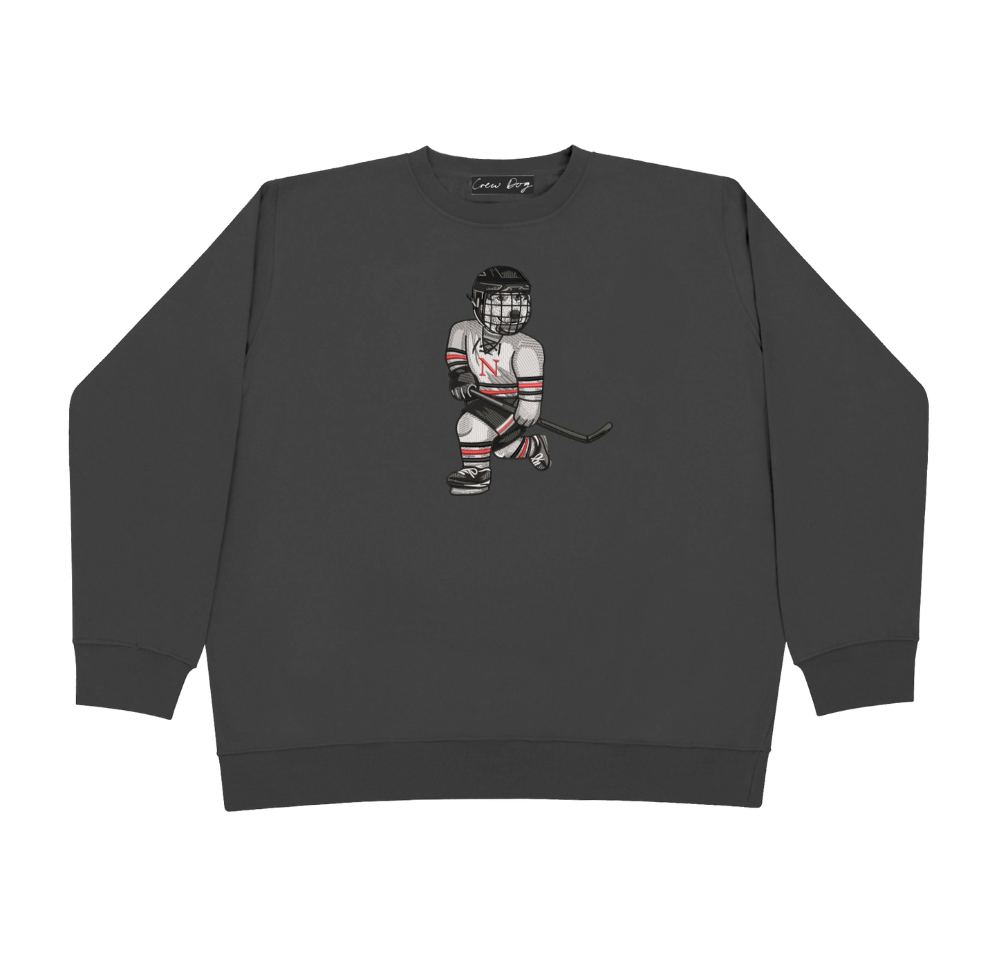 Northeastern Hockey Embroidered Crewneck