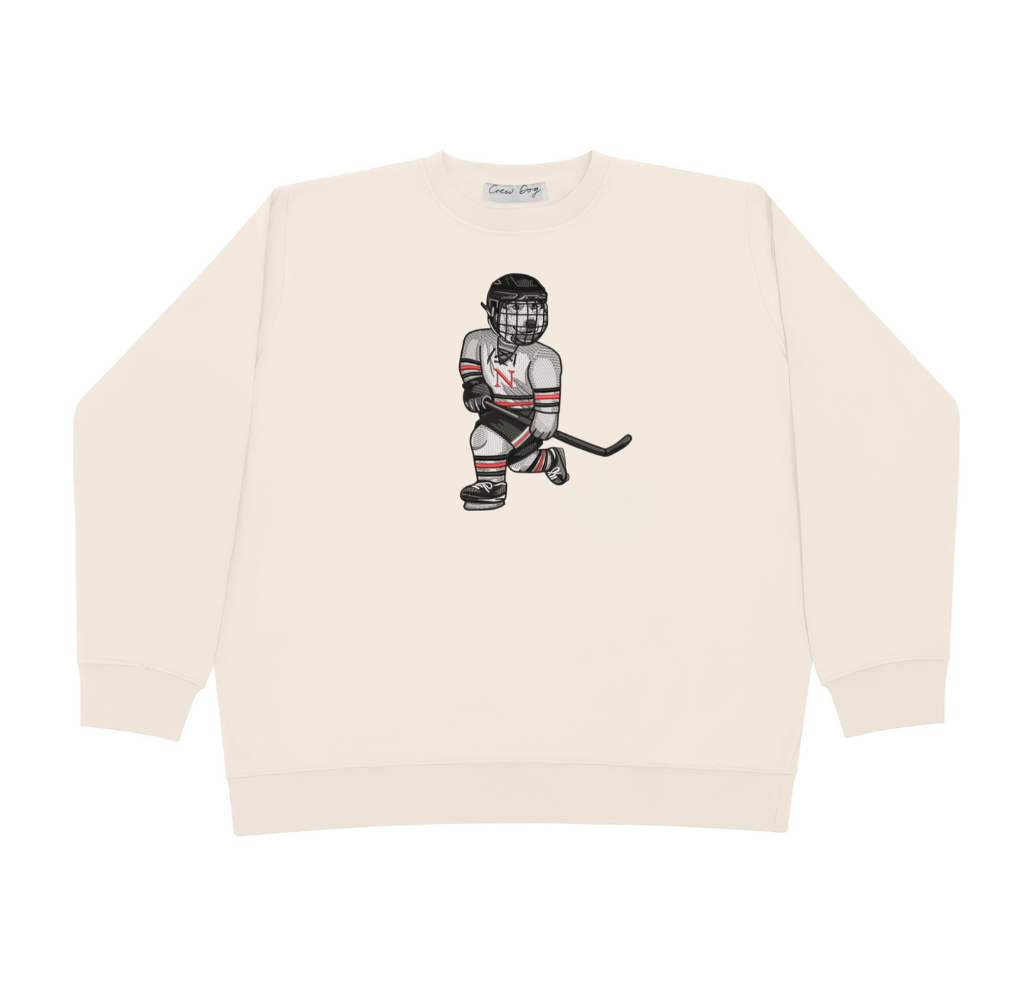 Northeastern Hockey Embroidered Crewneck