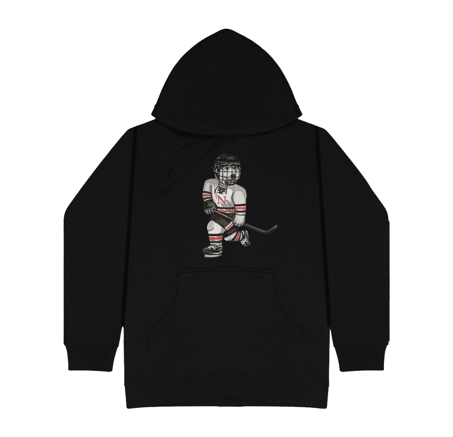 Northeastern Hockey Embroidered Hoodie
