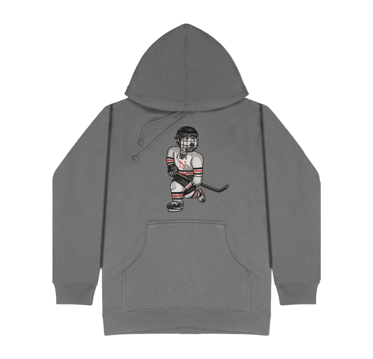 Northeastern Hockey Embroidered Hoodie