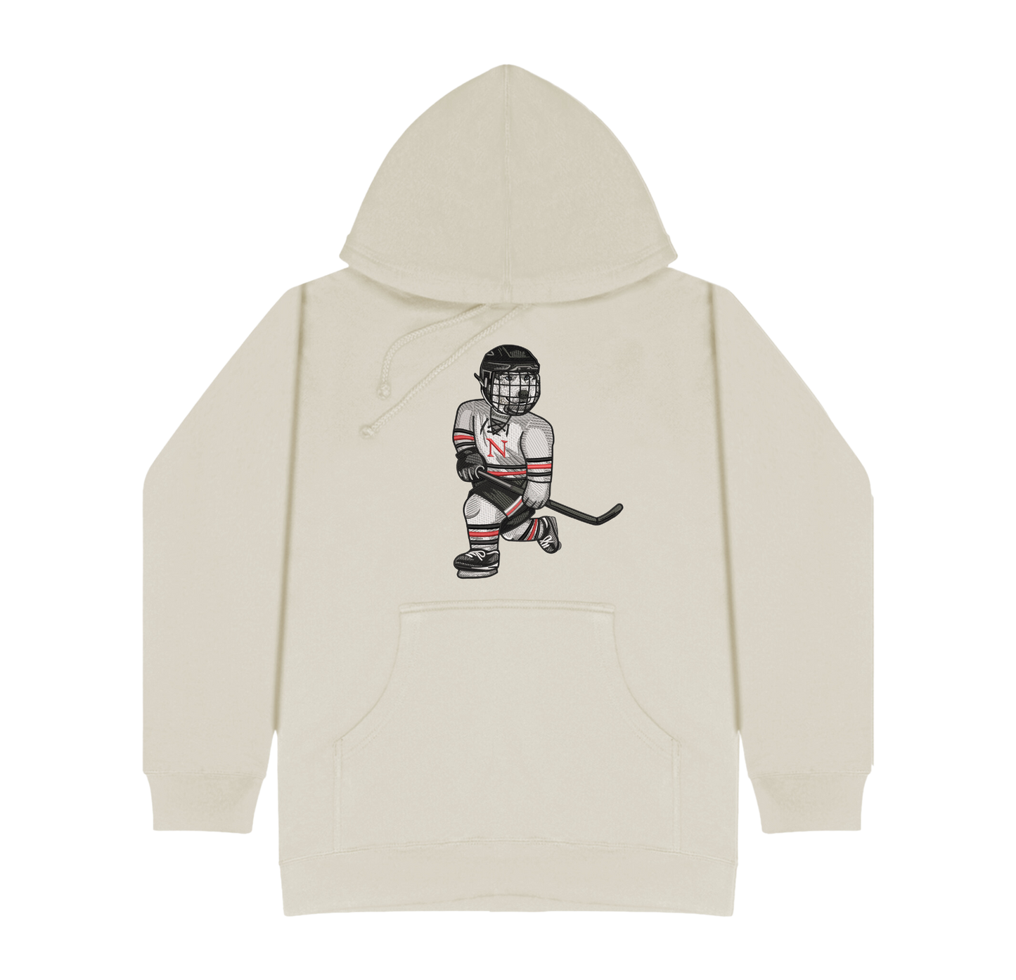 Northeastern Hockey Embroidered Hoodie