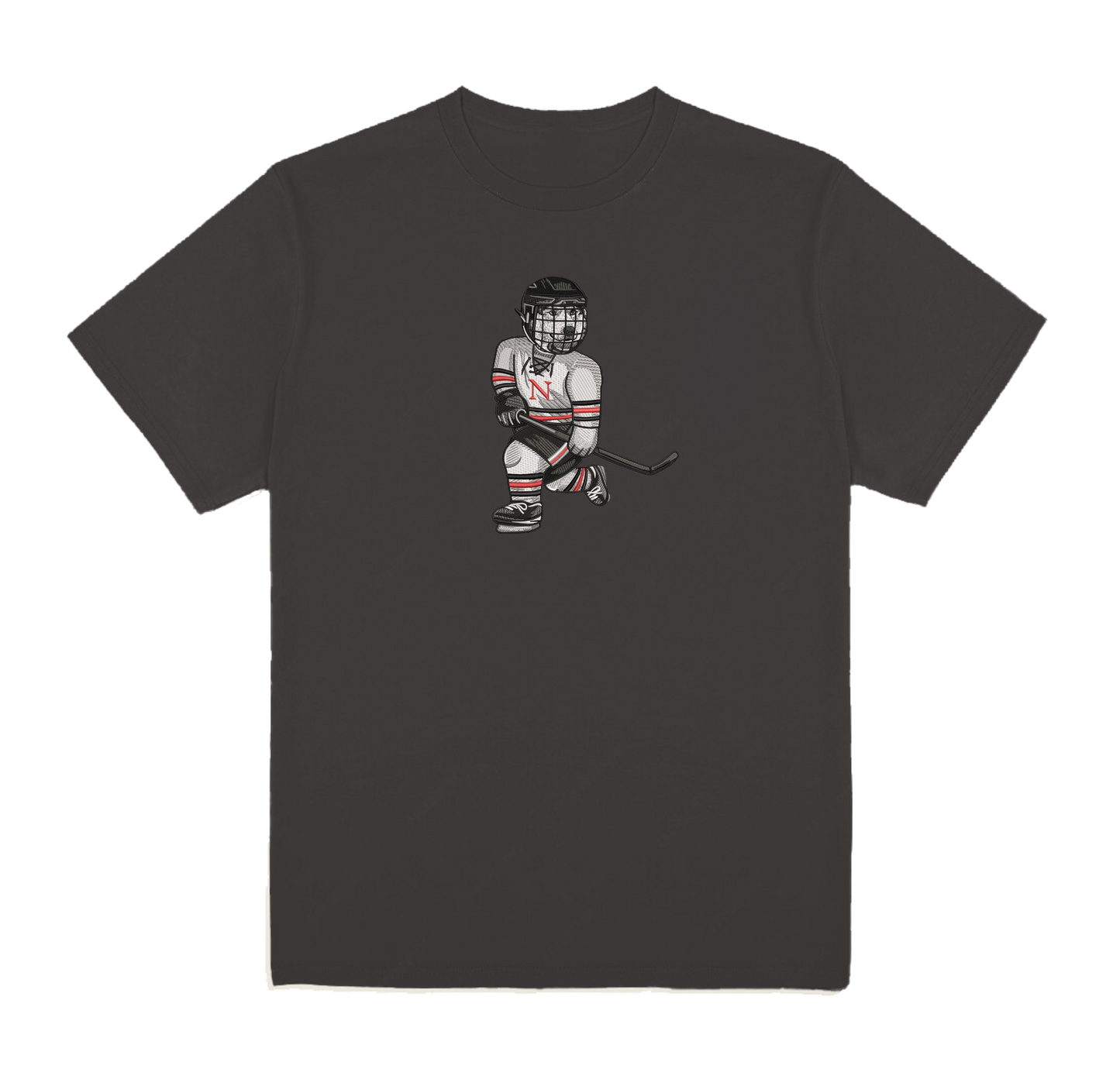 Northeastern Hockey Embroidered Tee
