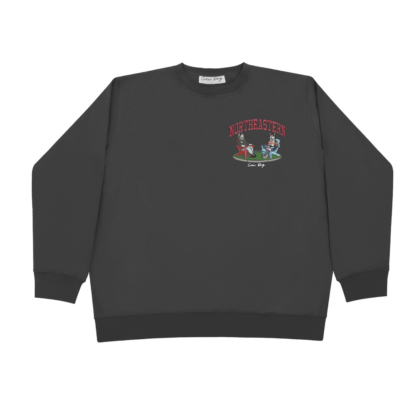 Northeastern Lawn Embroidered Crewneck