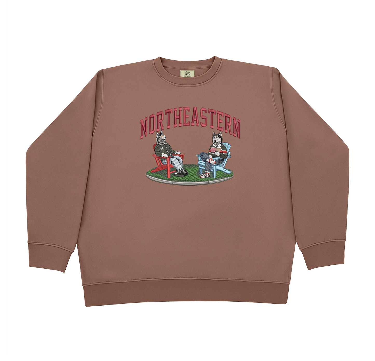 Northeastern Lawn Embroidered Crewneck
