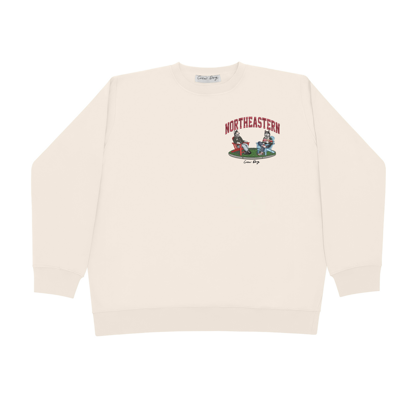 Northeastern Lawn Embroidered Crewneck