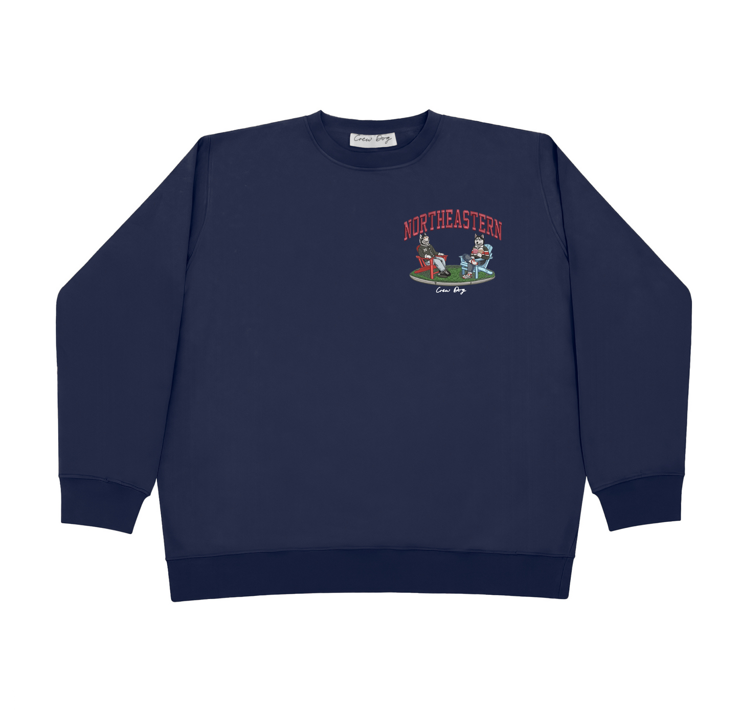 Northeastern Lawn Embroidered Crewneck