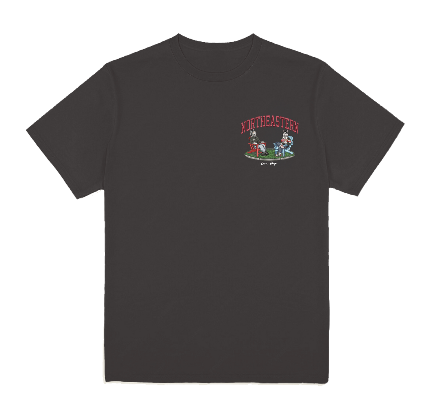 Northeastern Lawn Embroidered Tee