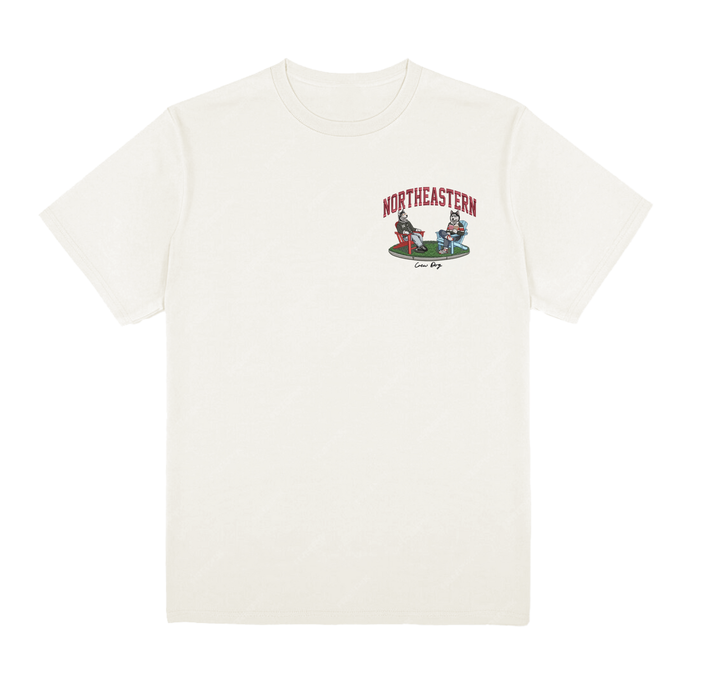 Northeastern Lawn Embroidered Tee
