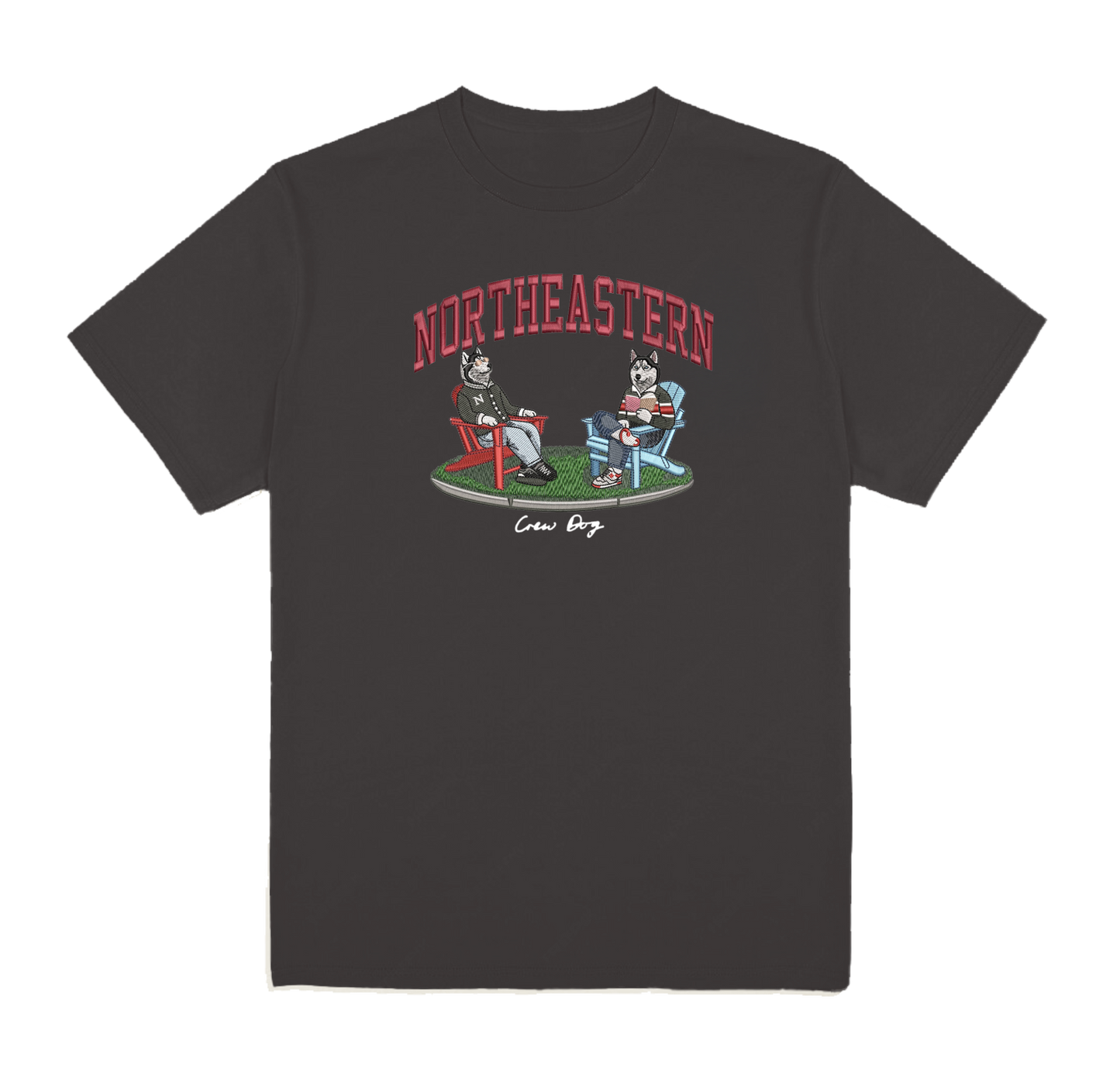 Northeastern Lawn Embroidered Tee