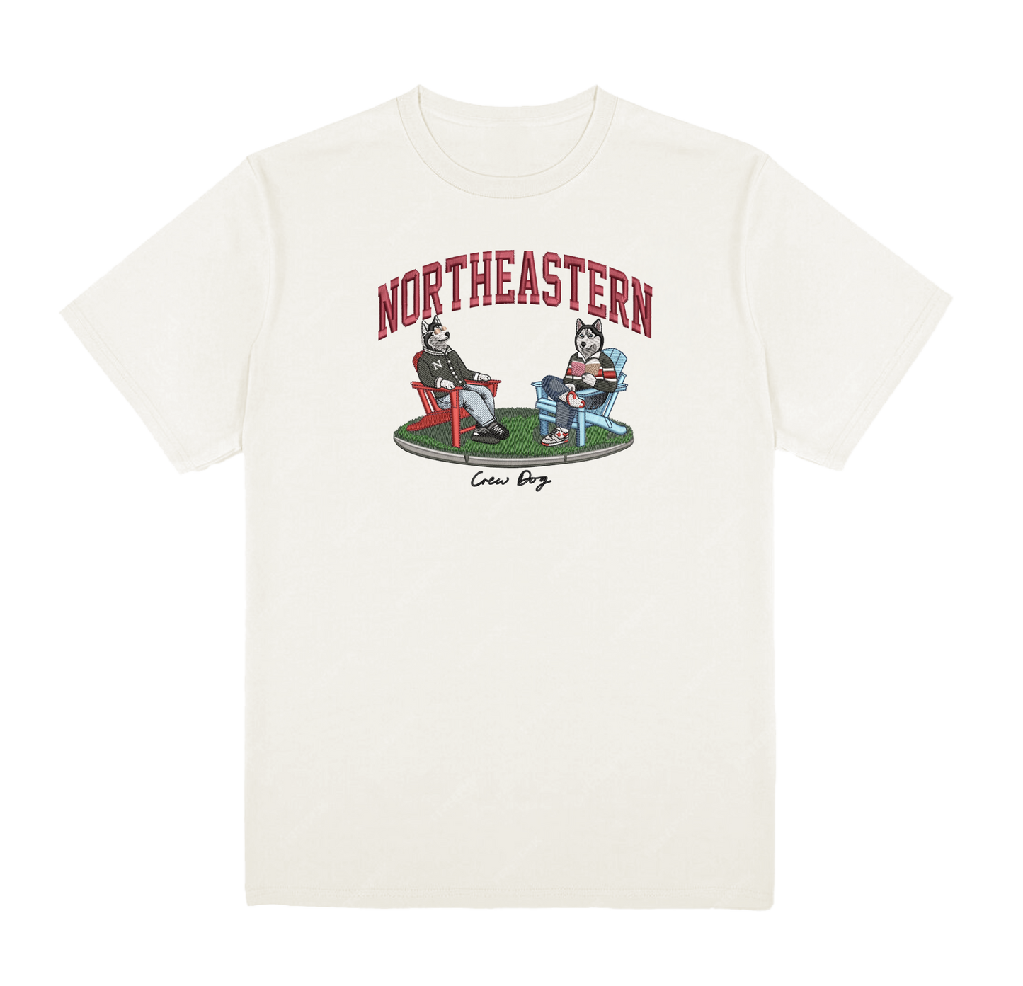 Northeastern Lawn Embroidered Tee