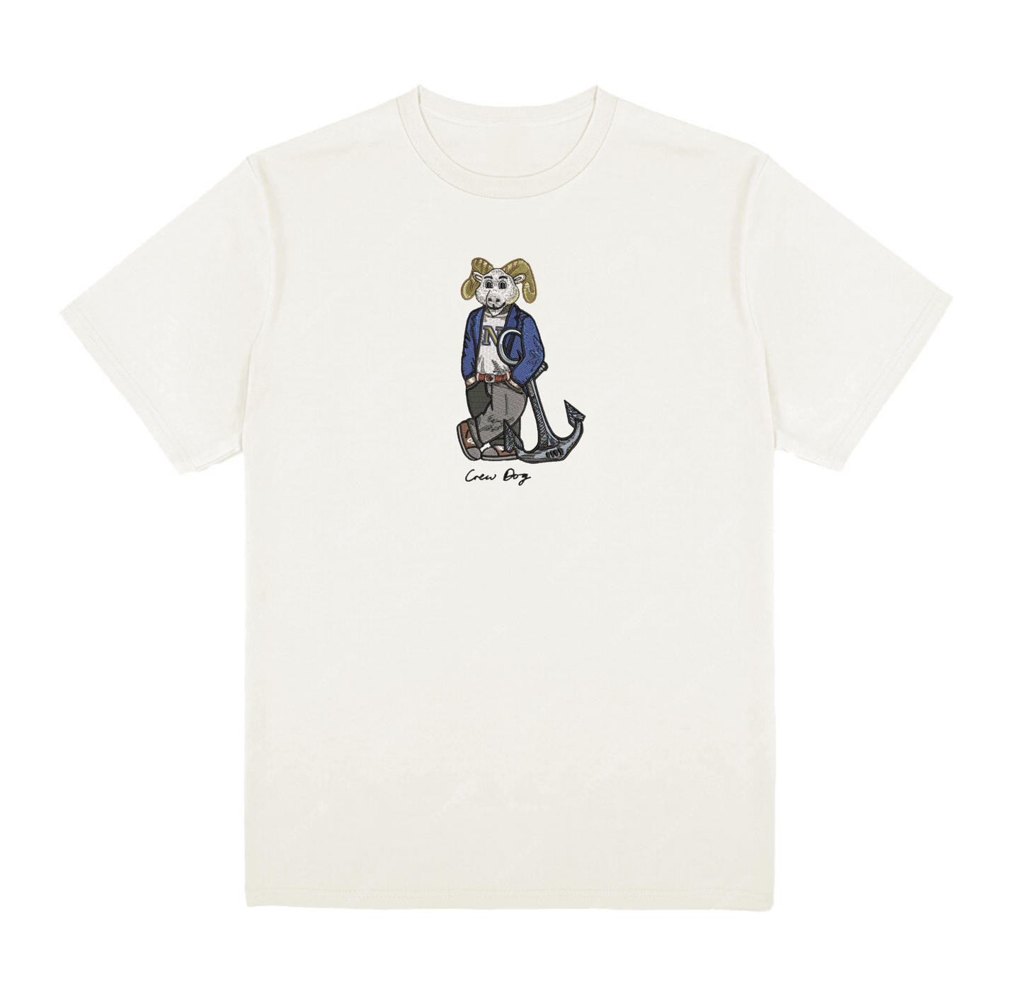 Navy Original Embroidered Tee