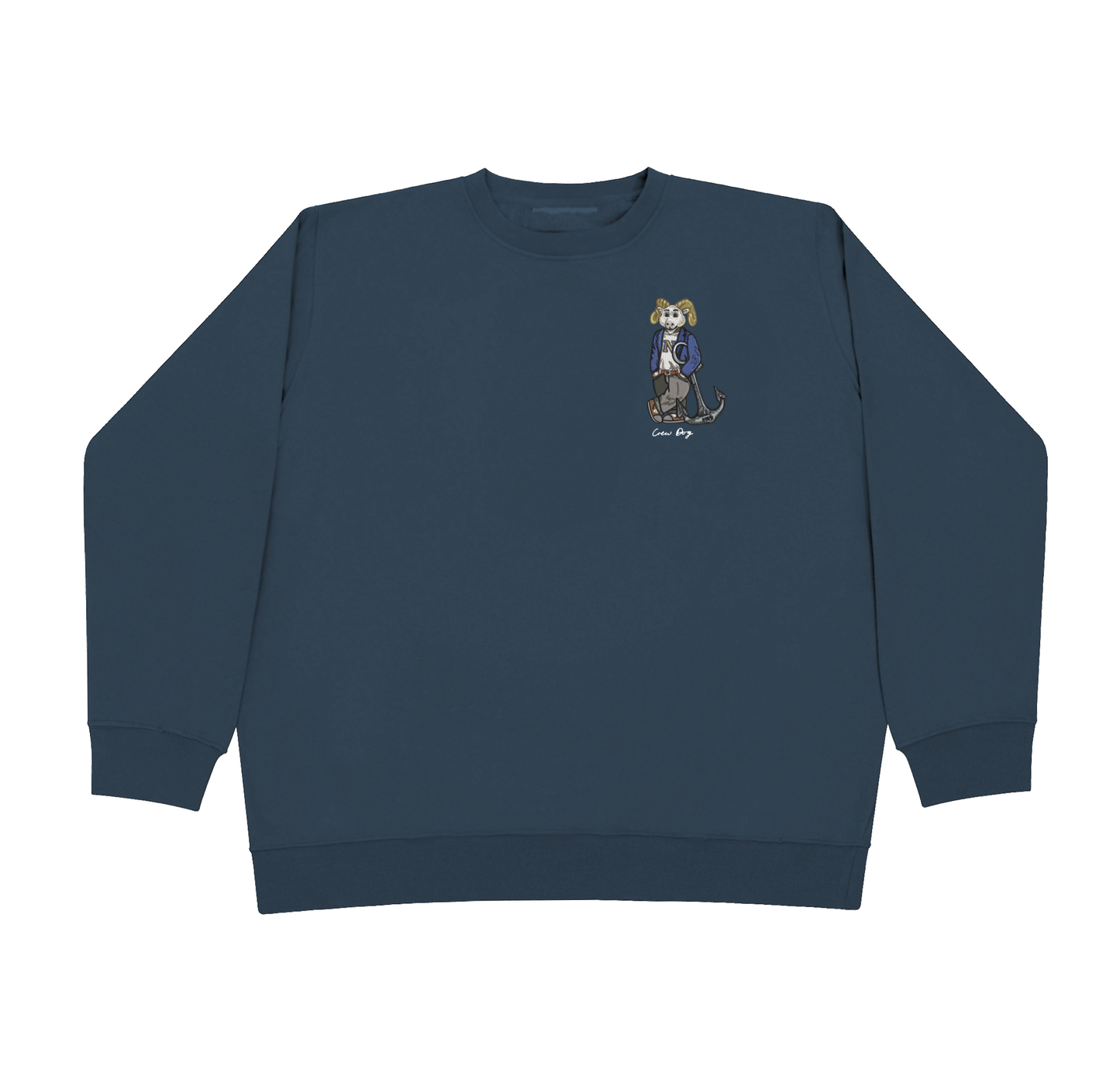 Navy Original Embroidered Crewneck